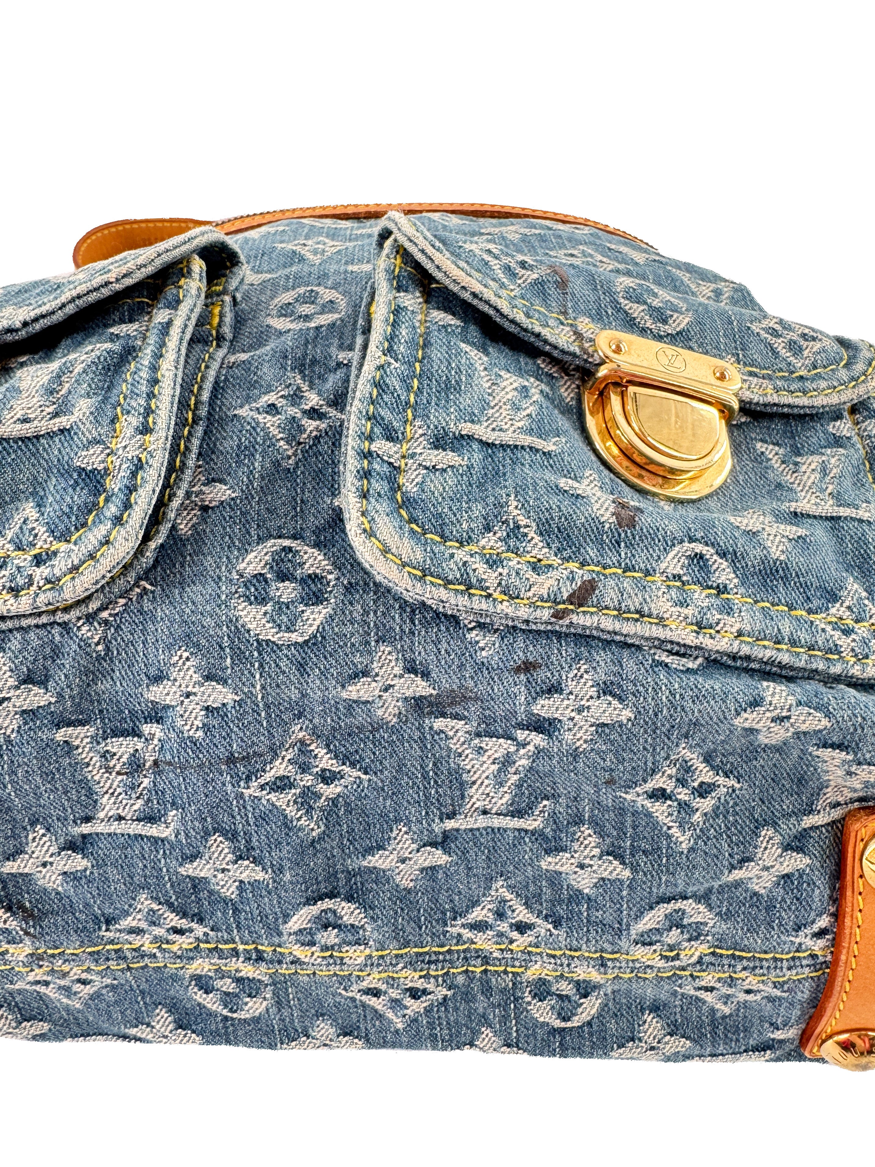 Louis Vuitton monogram denim Baggy GM FL1005