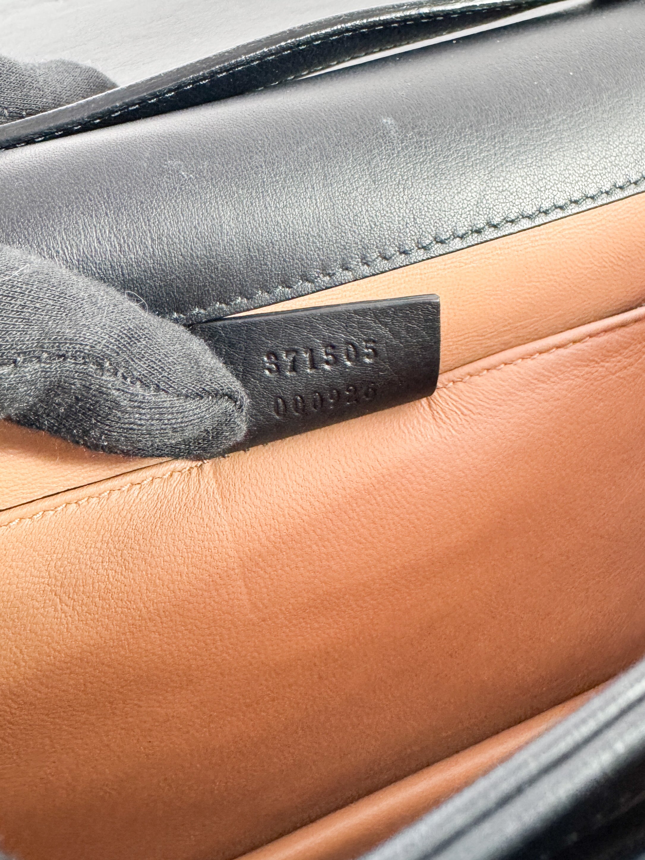 Gucci black GG Broadway leather convertible bag 371505 000926