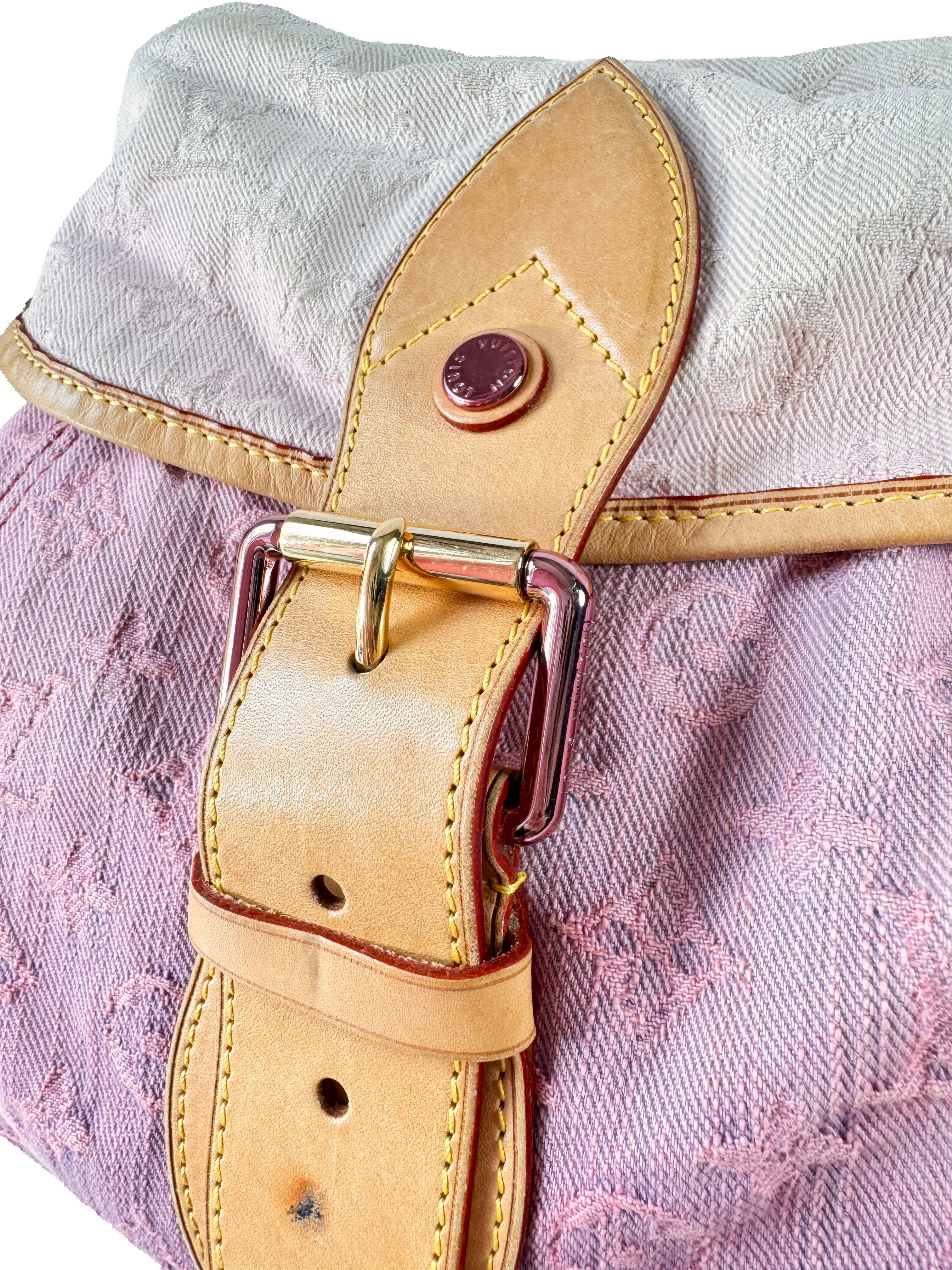 Louis Vuitton Sunshine pink denim monogram FL0130