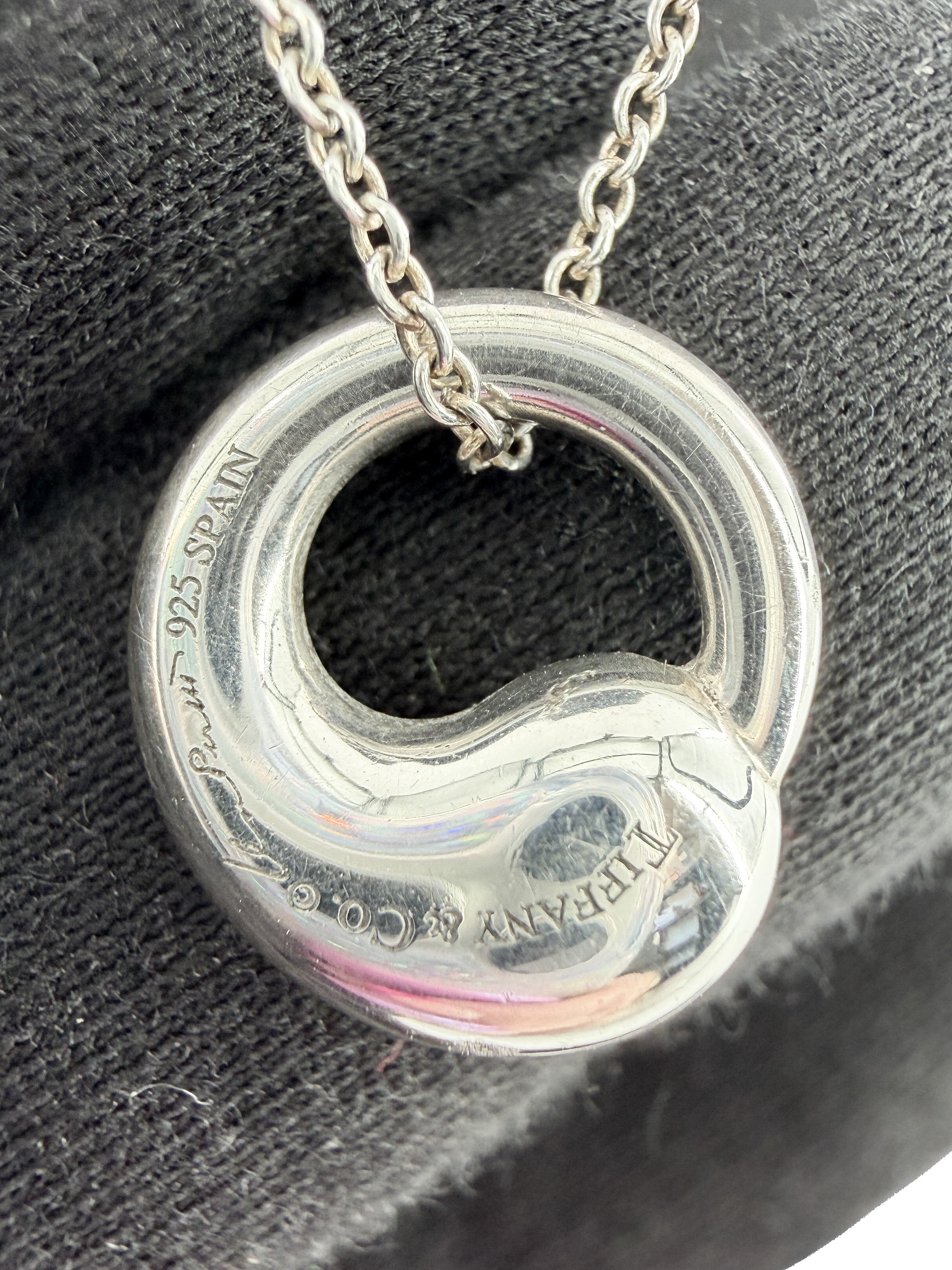 Tiffany & Co. Elsa Peretti Eternal Circle sterling silver pendant necklace - My Girlfriend's Wardrobe LLC