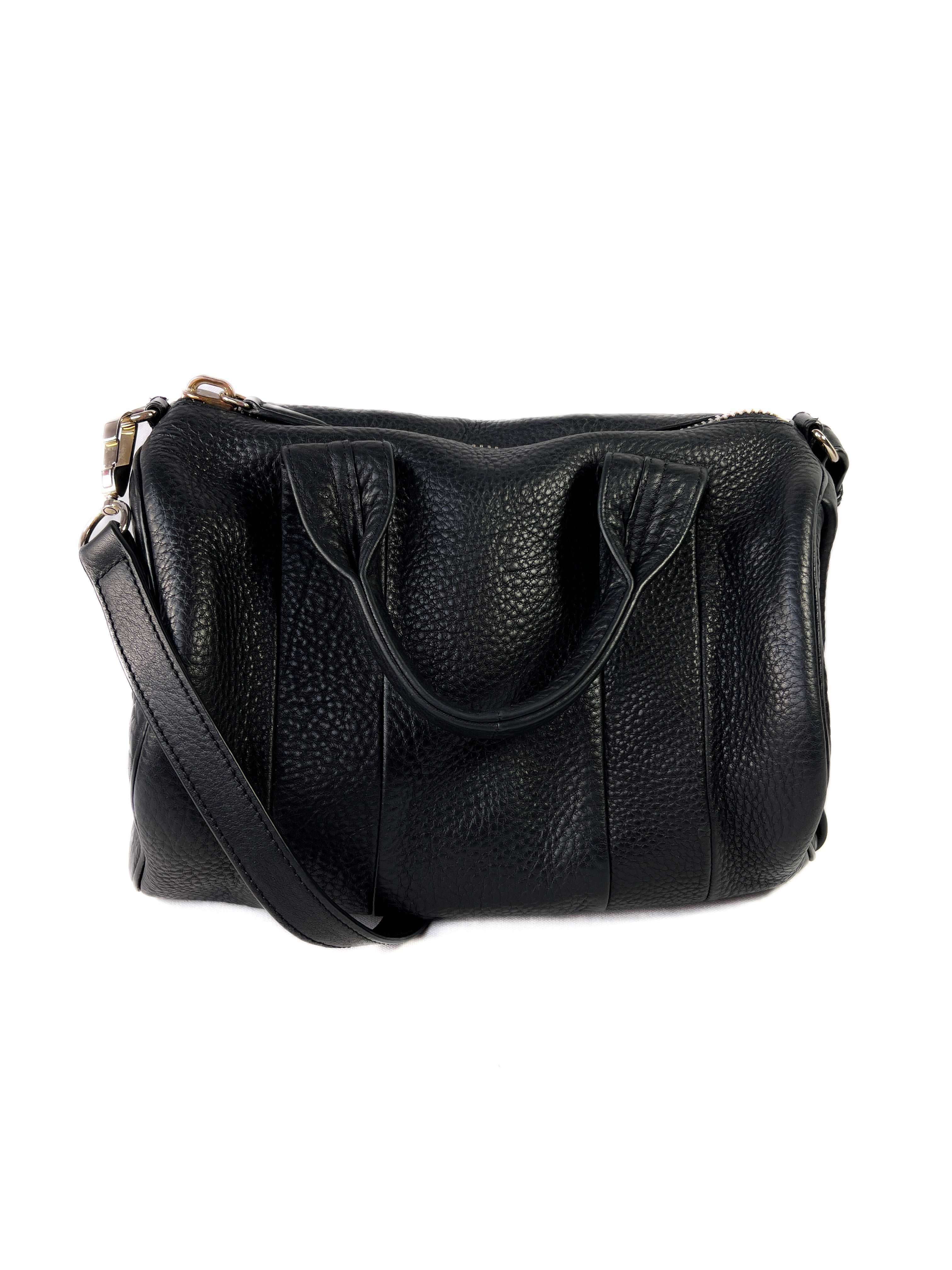 Alexander Wang black studded rocco bag