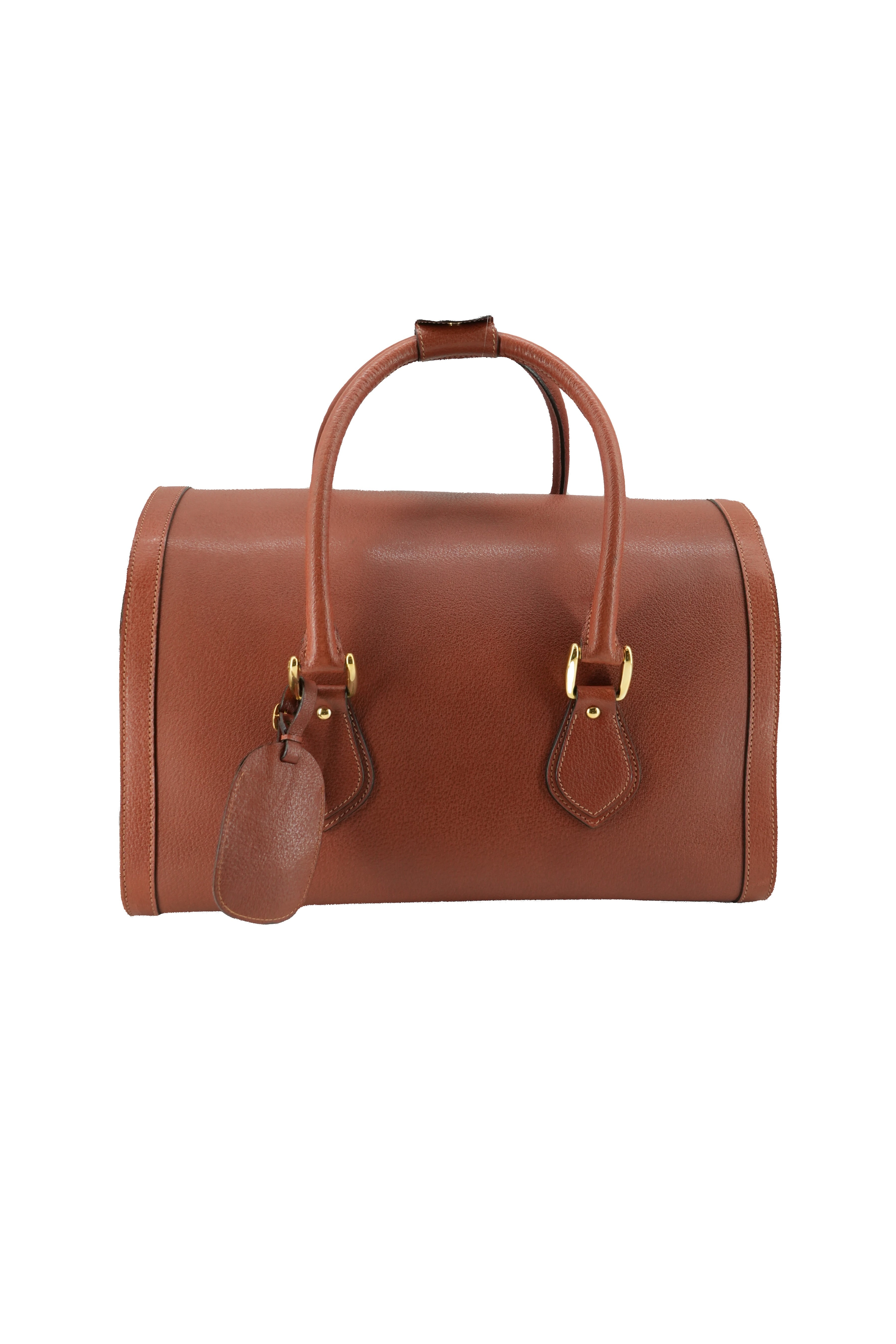 Gucci brown vintage weekender bag 012-122-3435