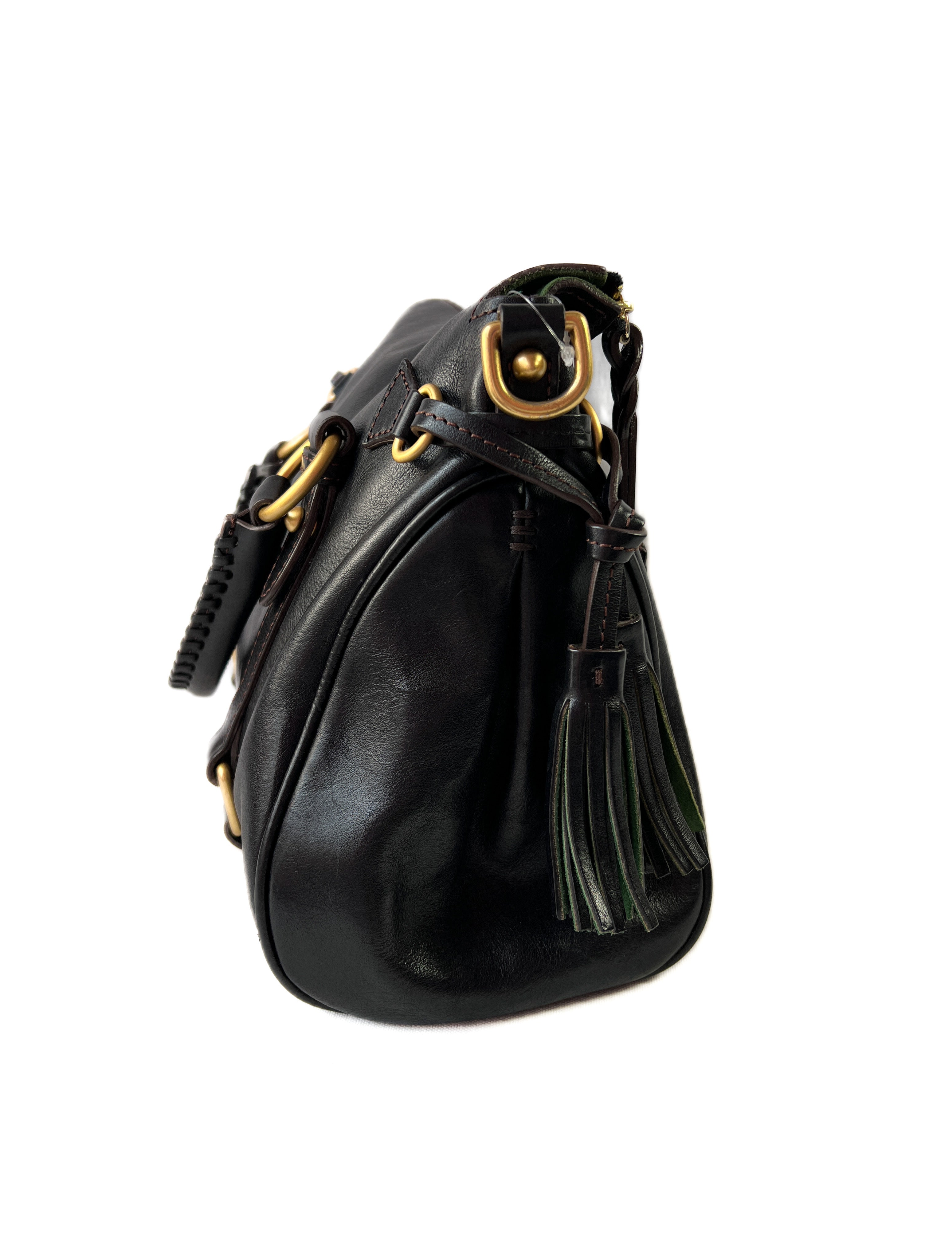 Dooney & Bourke black leather Florentine satchel