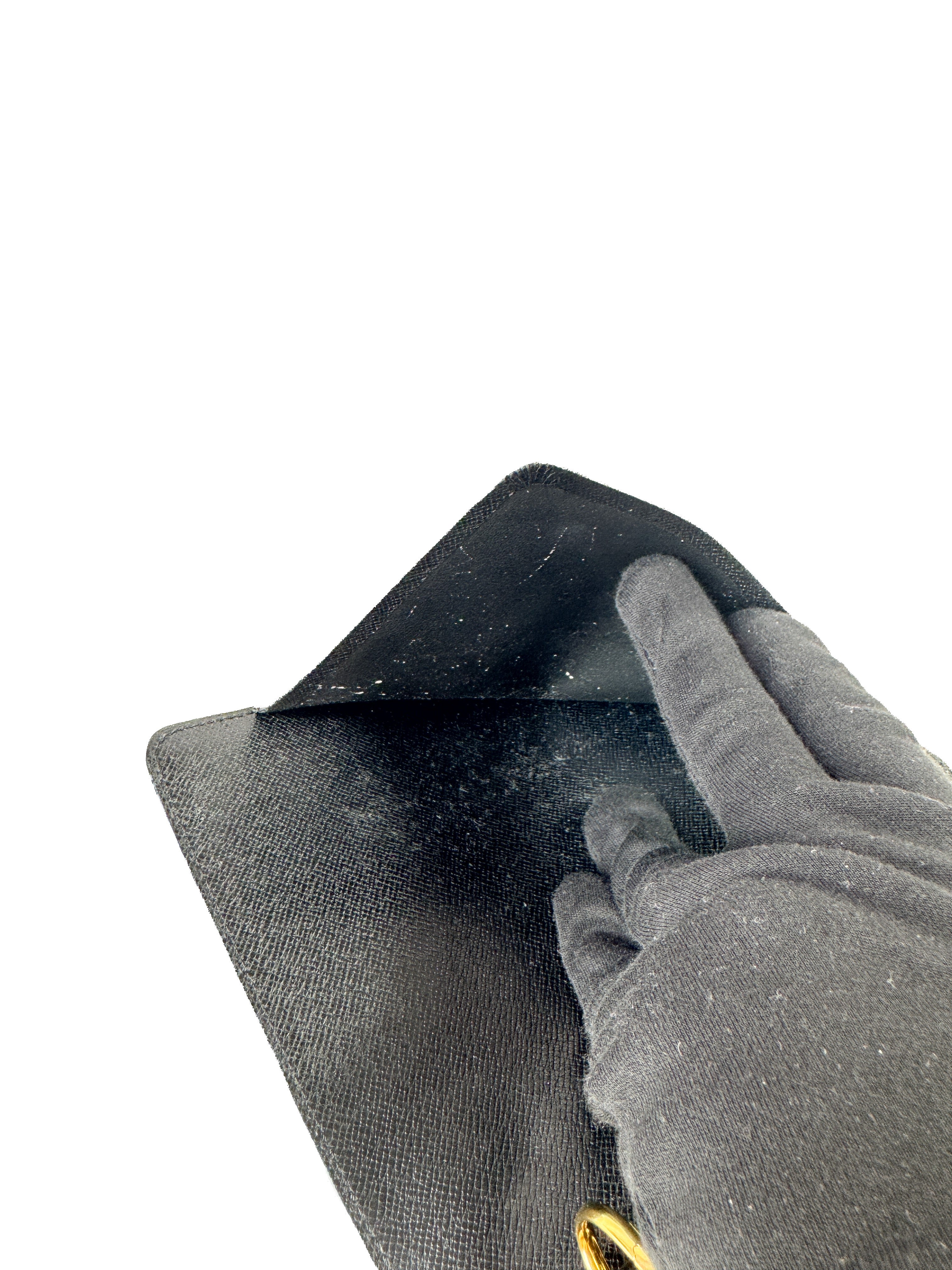 Louis Vuitton black epi agenda MM SP0968