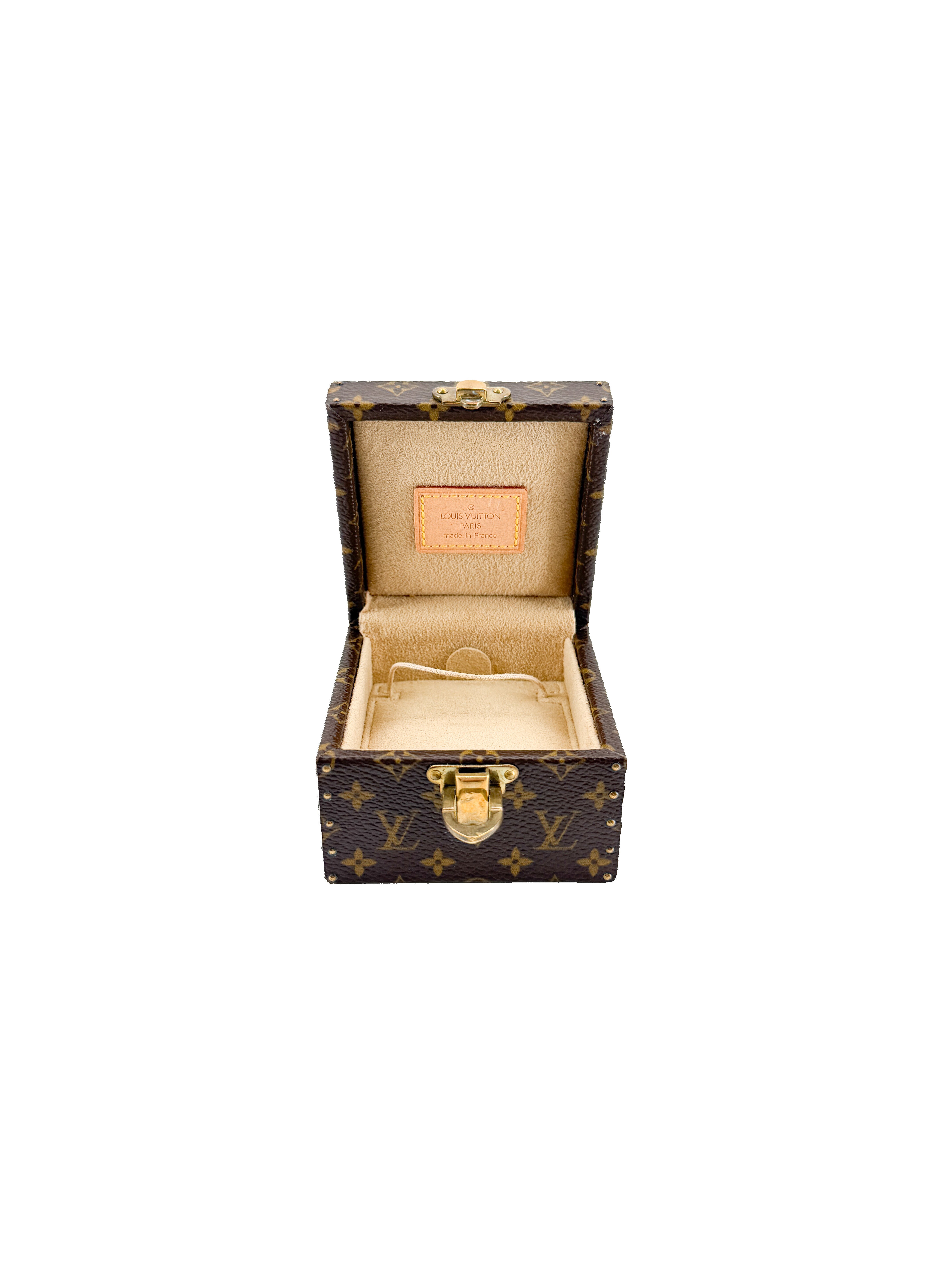 Louis Vuitton monogram jewelry box mini trunk AS0035