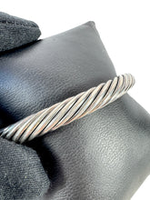 David Yurman sterling silver, 14K gold, amethyst 7MM cable classic bracelet