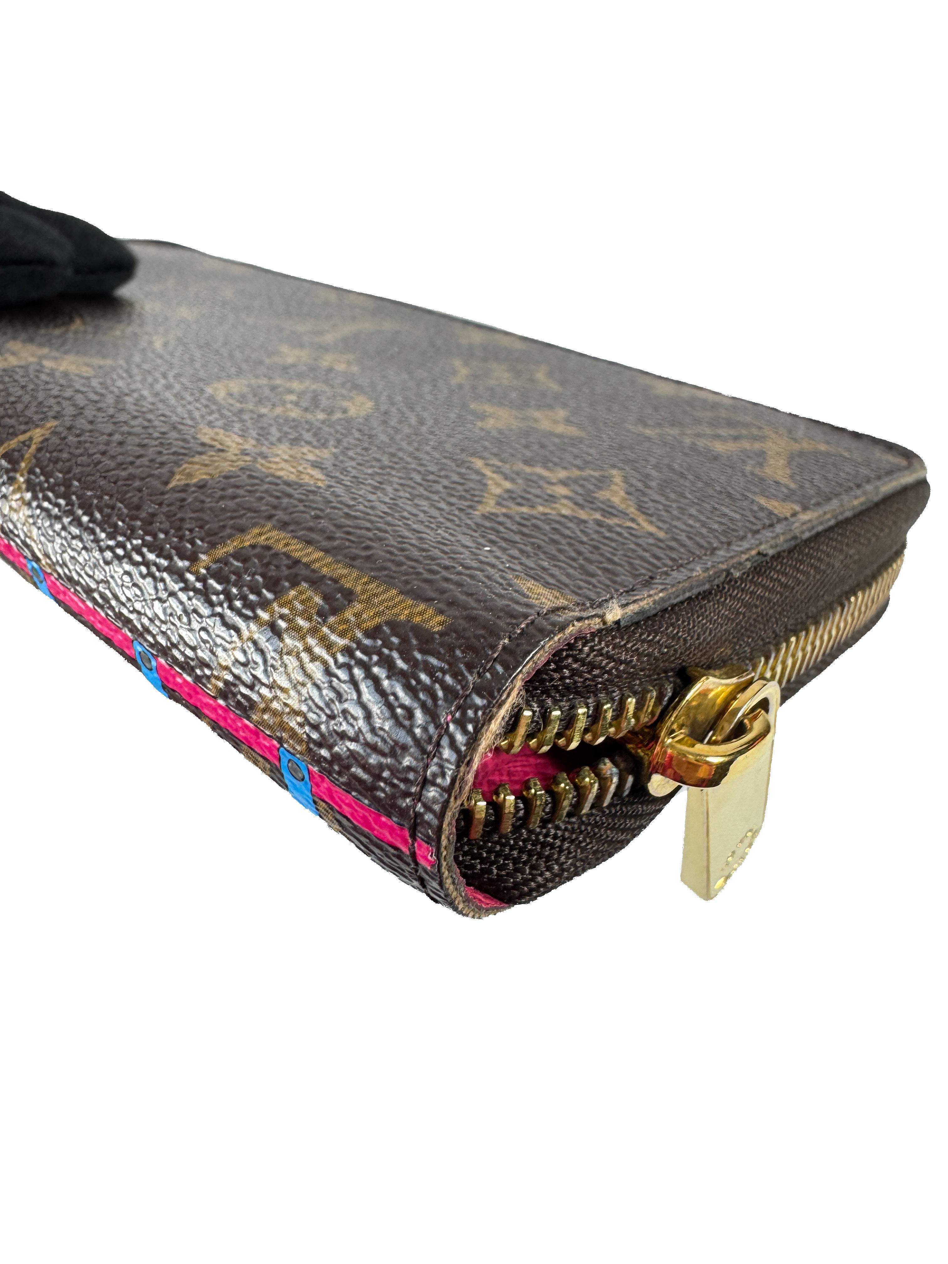 Louis Vuitton Monogram 2020 Christmas Animation Zippy Wallet Pivoine CA3200