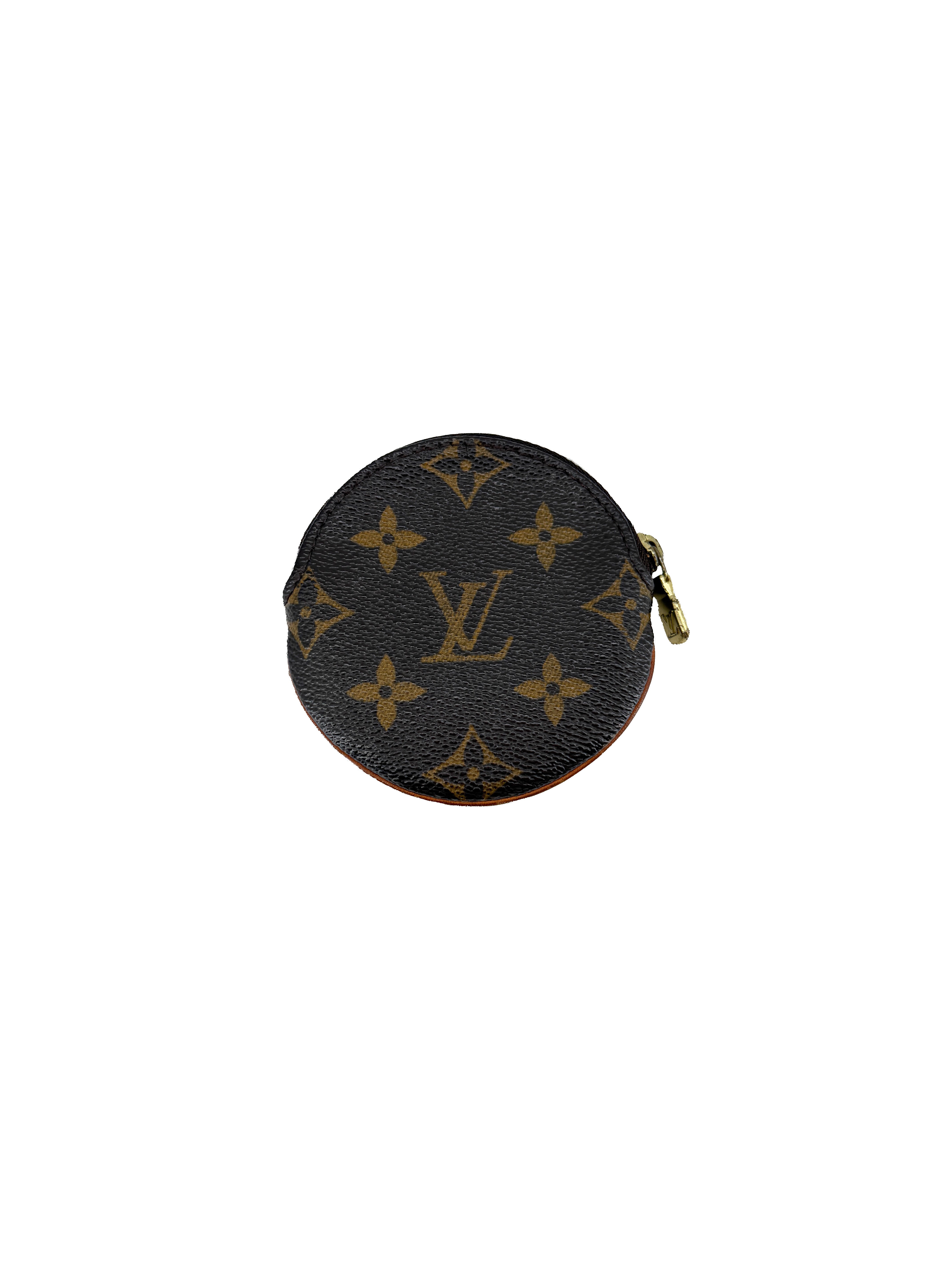 Louis Vuitton monogram Porte Monnaie Round coin case CT0043