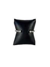 David Yurman sterling silver, 14k gold, blue sapphires cable bracelet