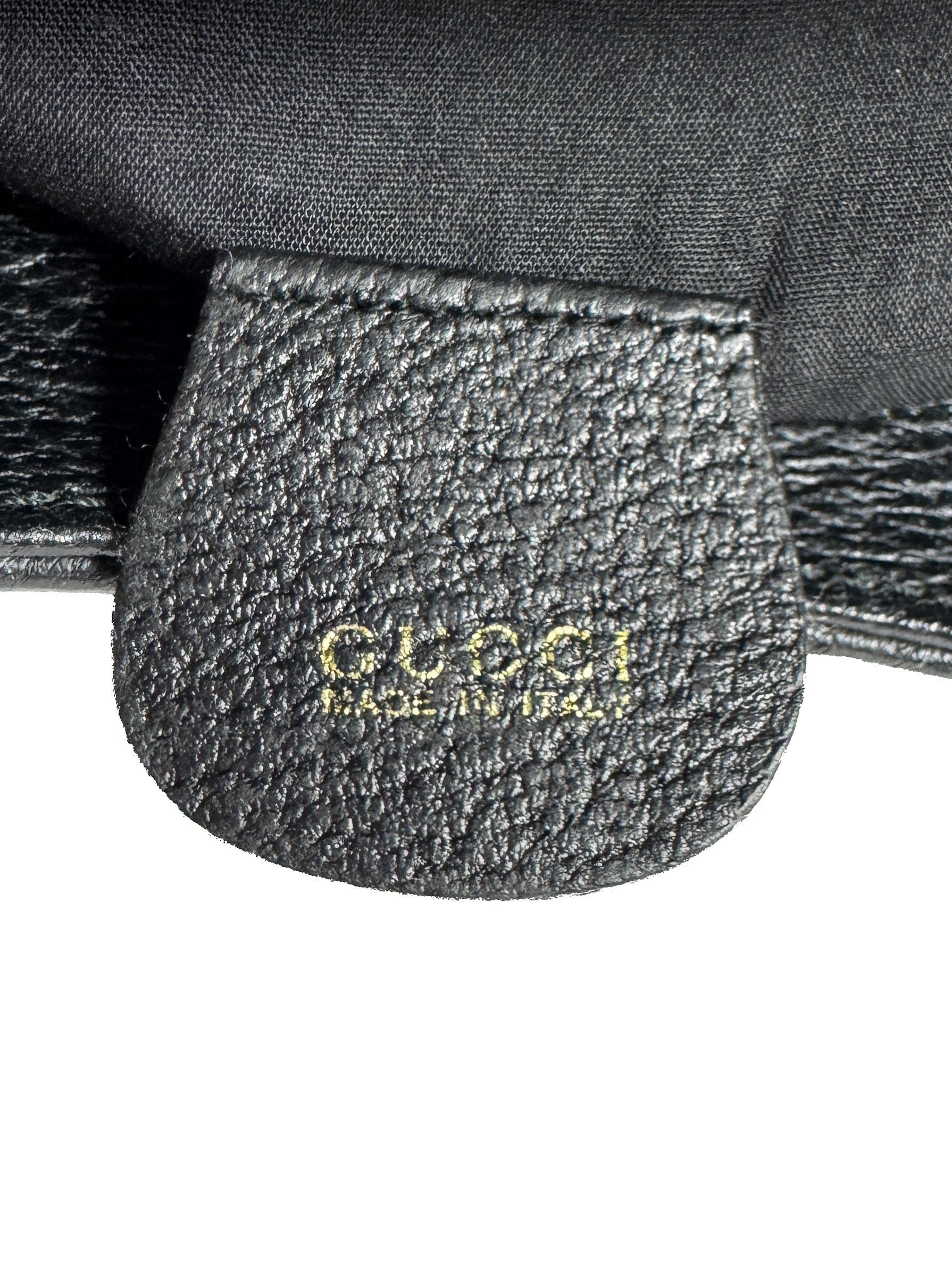 Gucci black leather vintage Diana bamboo tote 002-1186-0260 *as is*