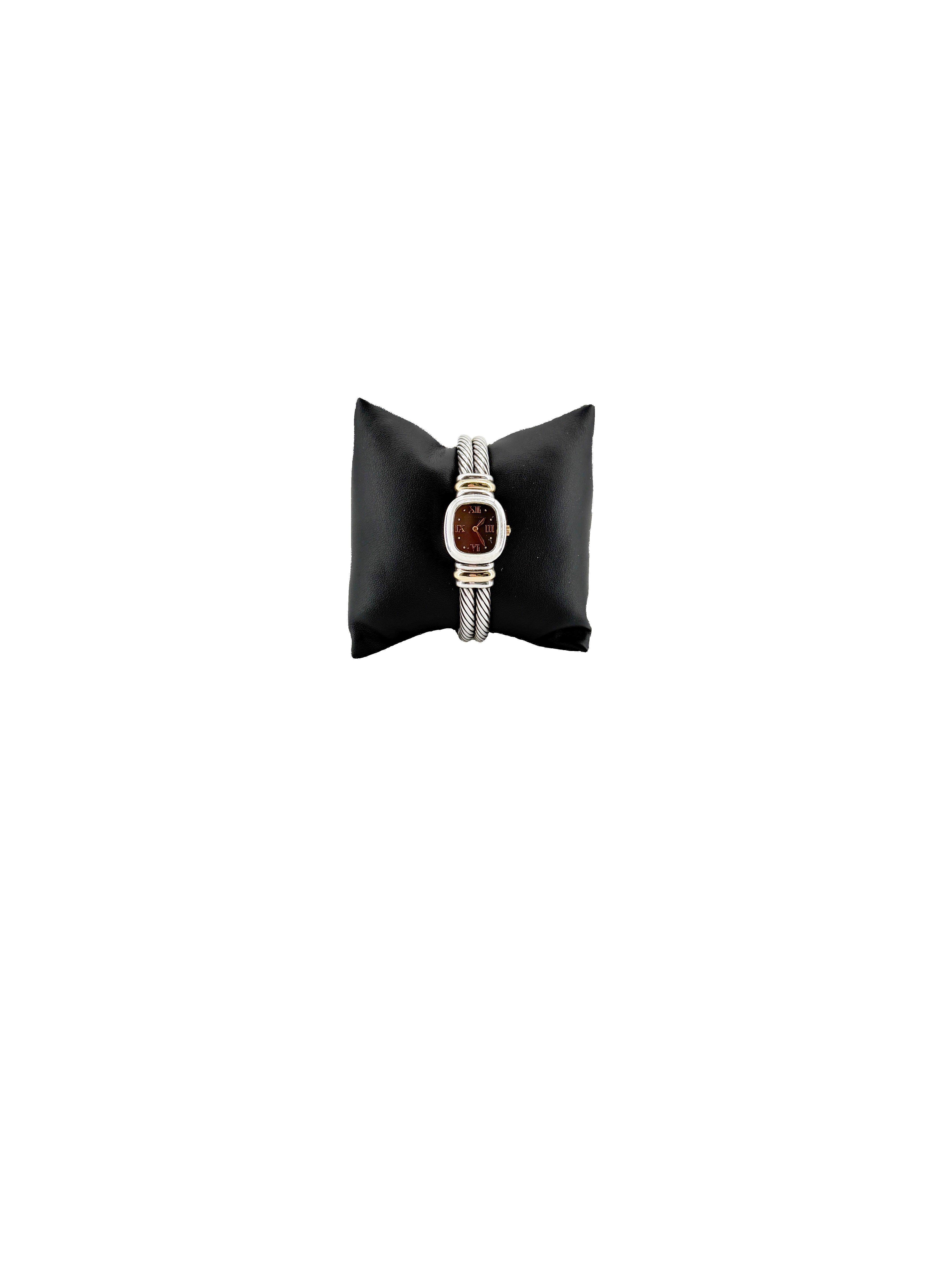 David Yurman cable classic sterling silver gold 18MM watch