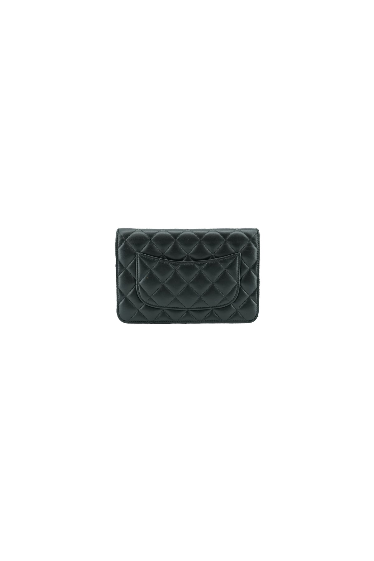Chanel black quilted So Black classic wallet on chain KN15TKNK