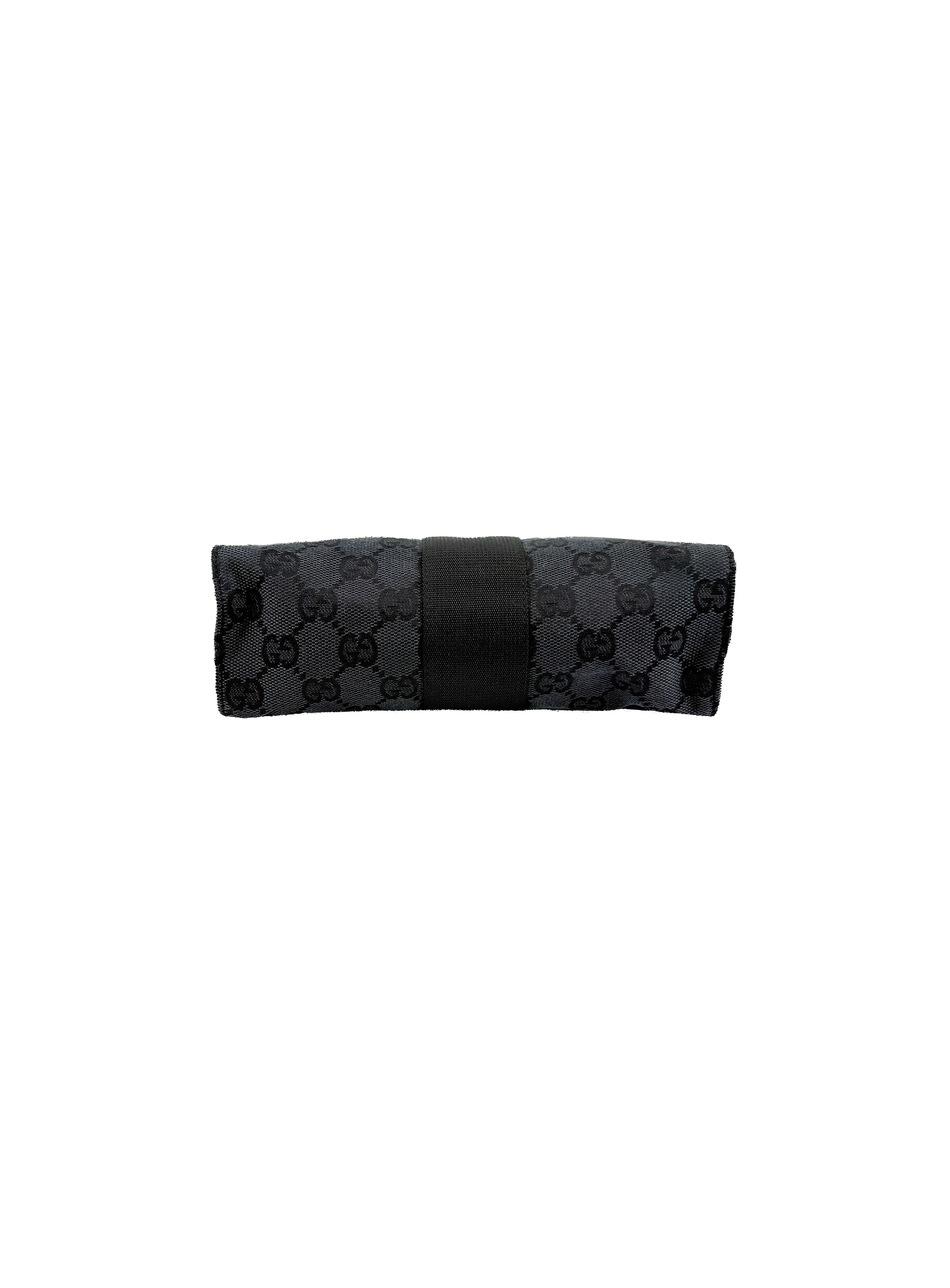 Gucci black signature canvas pouch 039-0992 01998