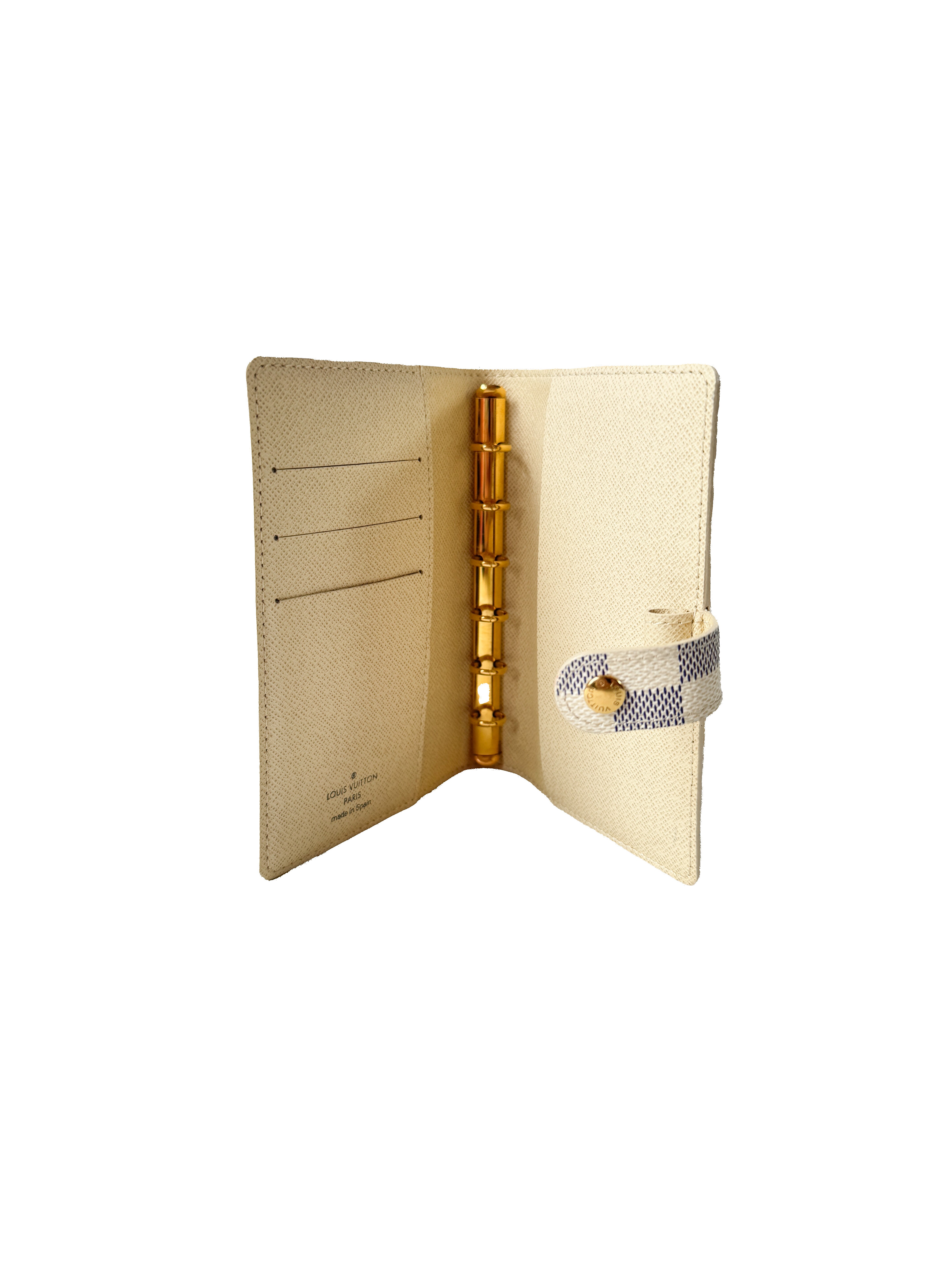 Louis Vuitton damier azur agenda PM CA4058