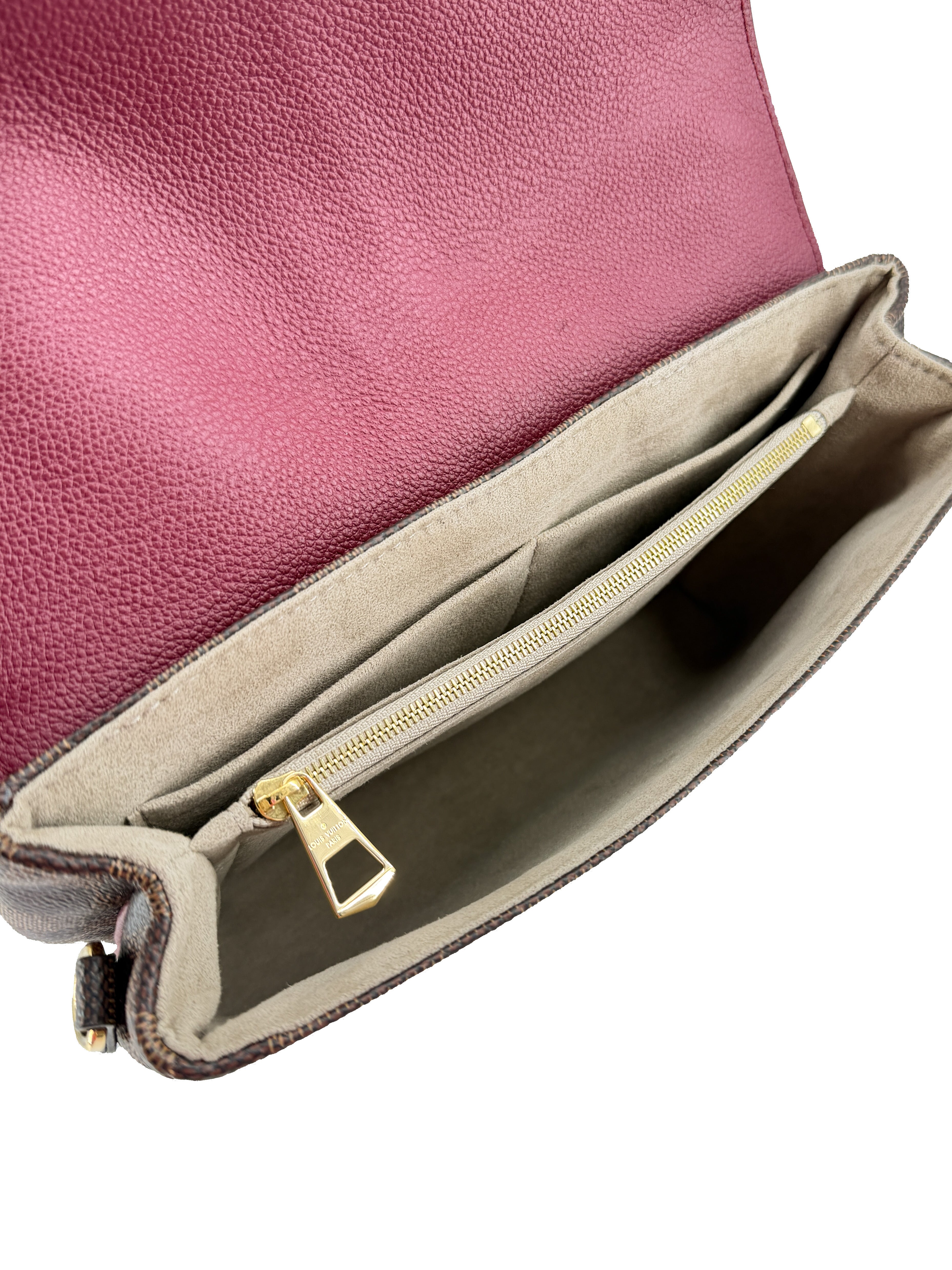 Louis Vuitton Clapton Handbag Damier and Leather PM SA1128