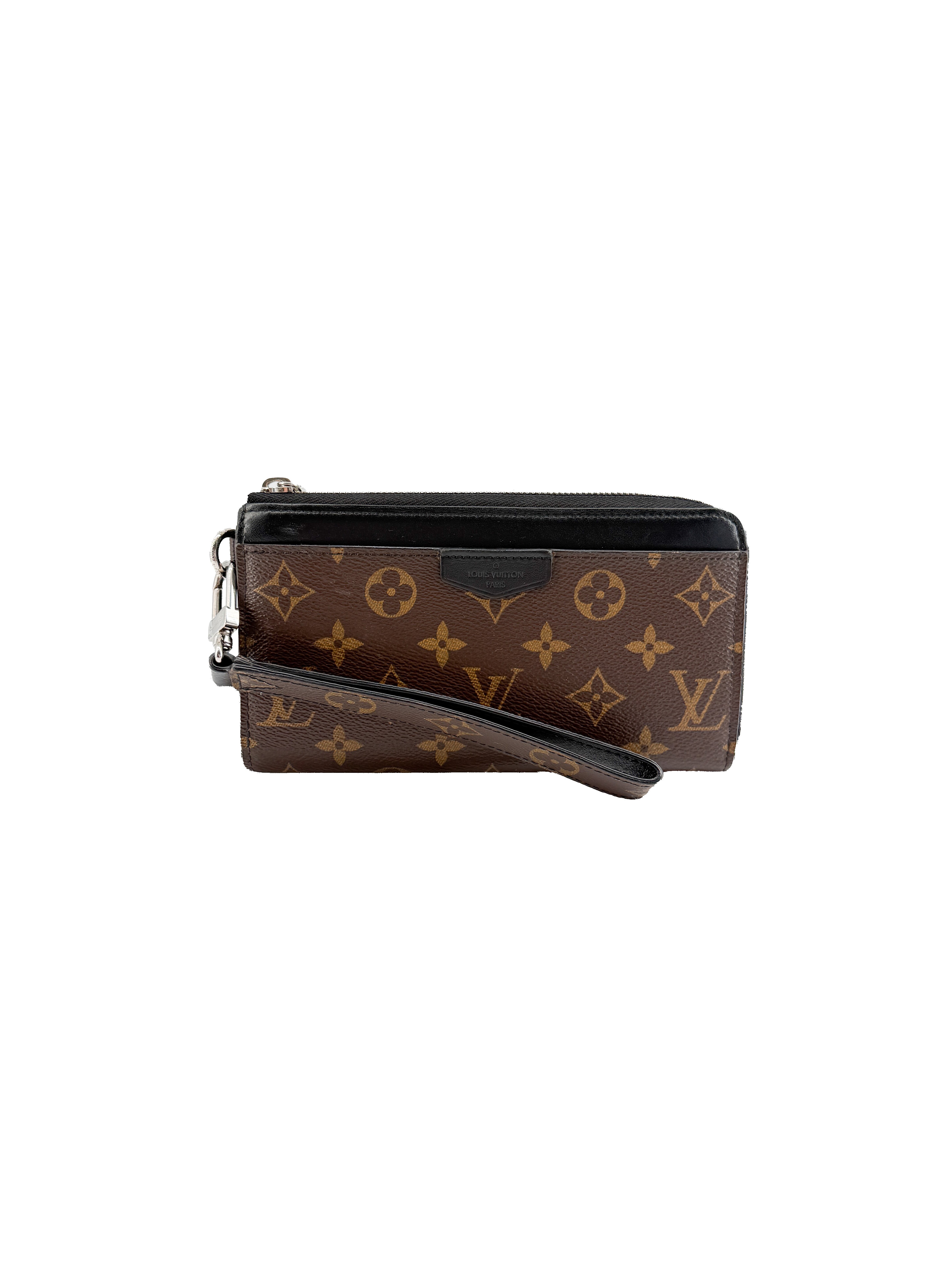 Louis Vuitton monogram black zippy dragonne long wallet CA4270