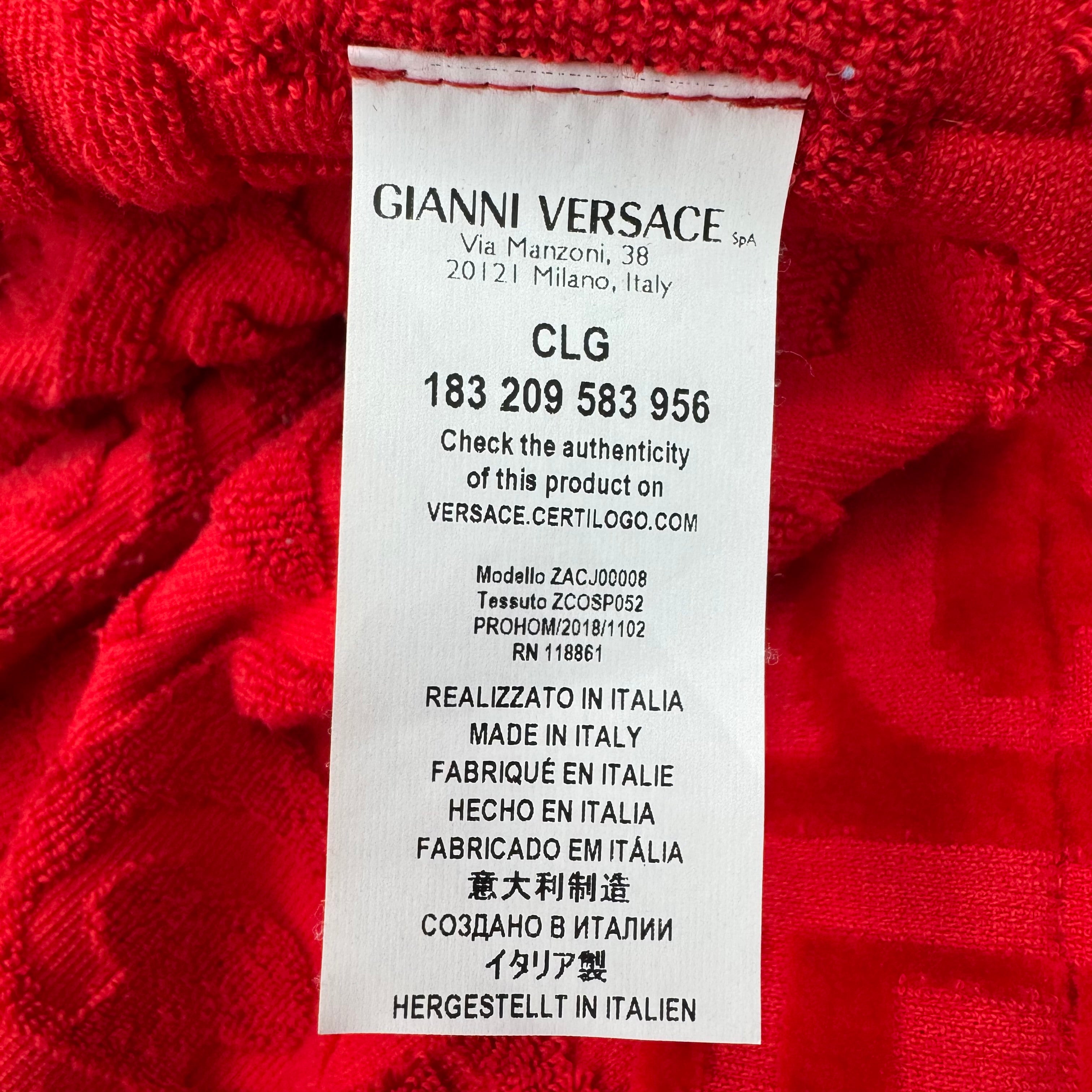Versace red Baroque robe size S (retail $575)
