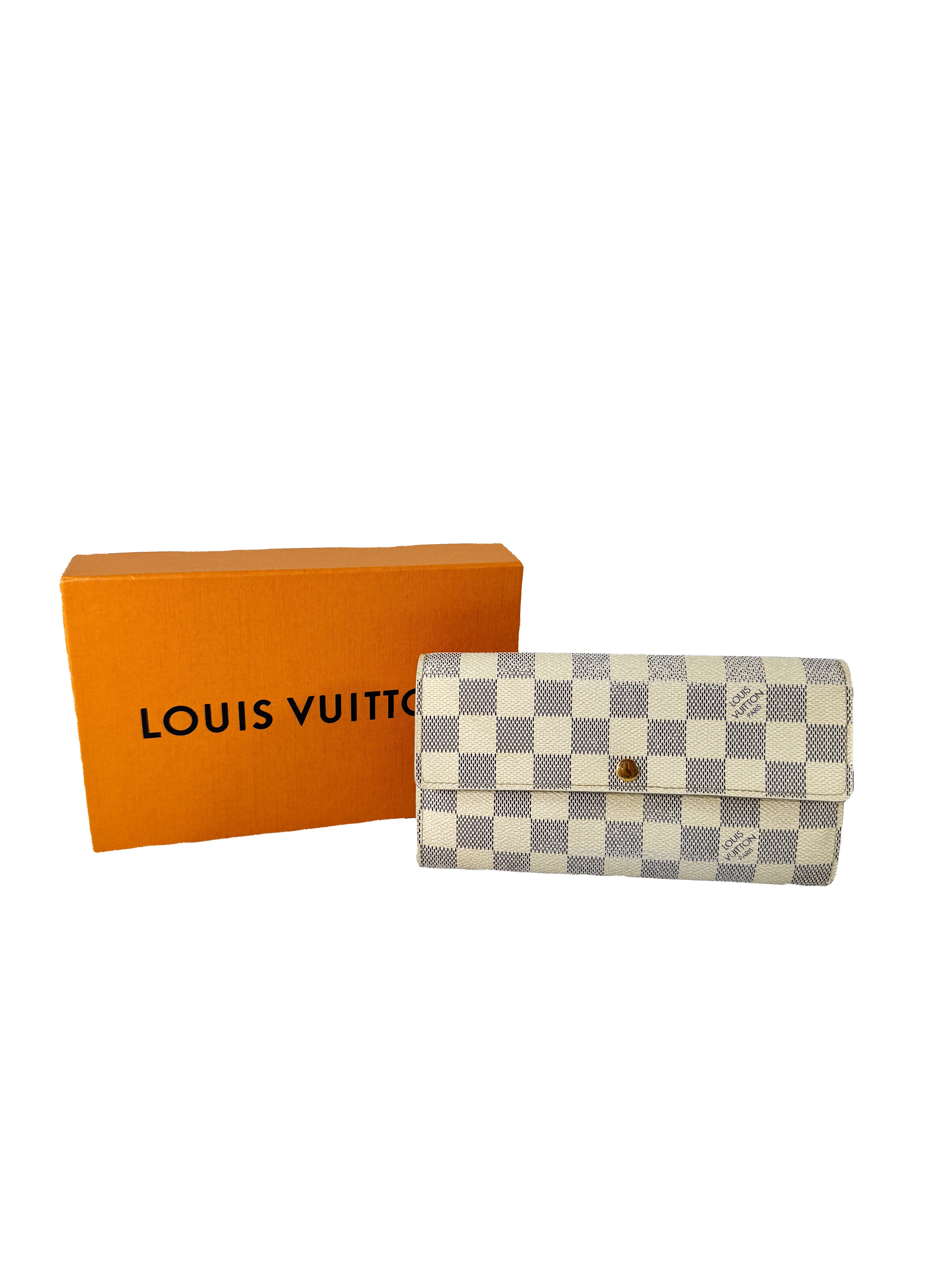 Louis Vuitton damier azur Portefeuille Sarah wallet CA2069
