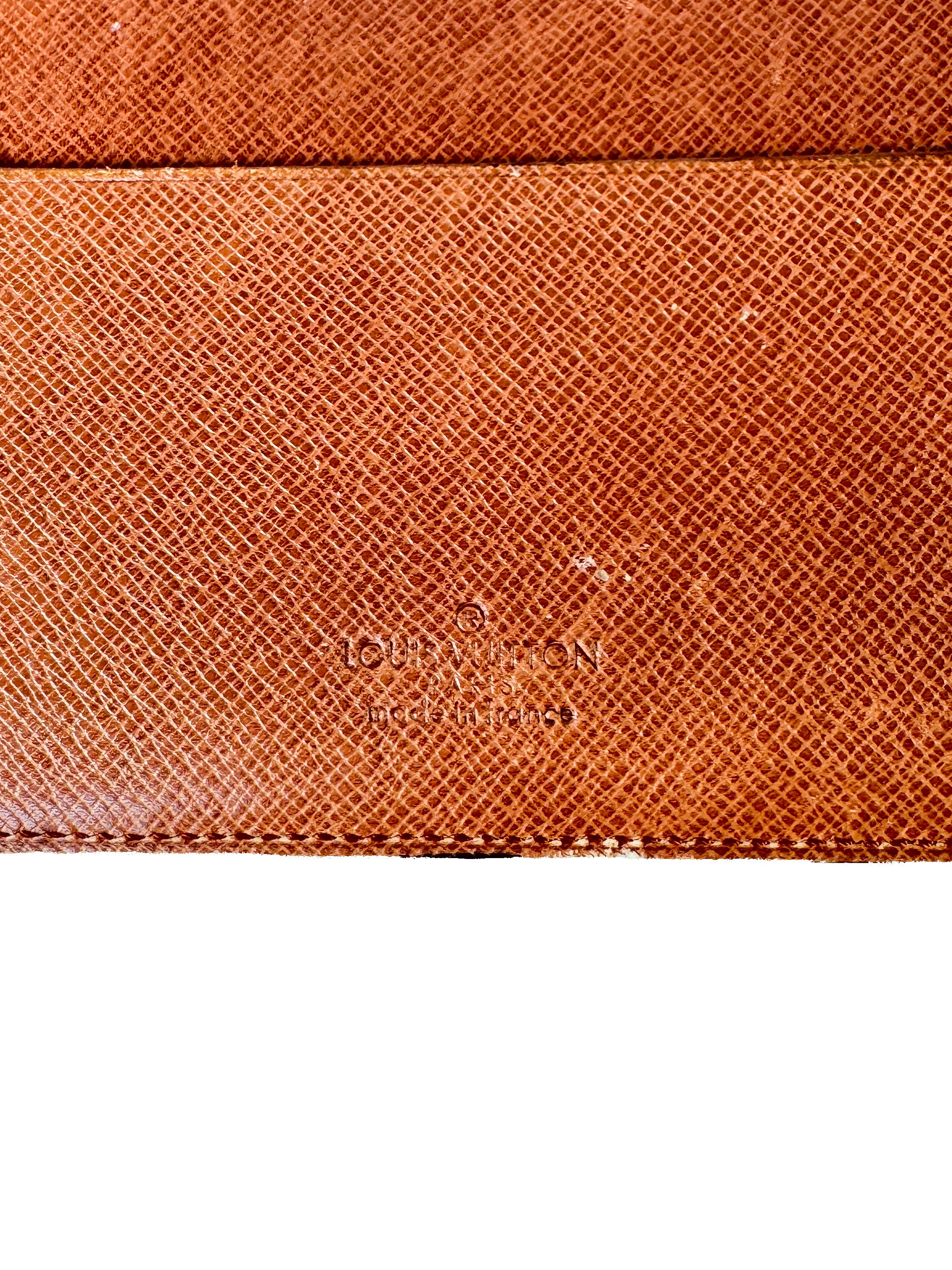 Louis Vuitton monogram vintage notebook cover 874 AN