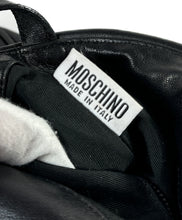 Moschino vintage black leather shoulder bag