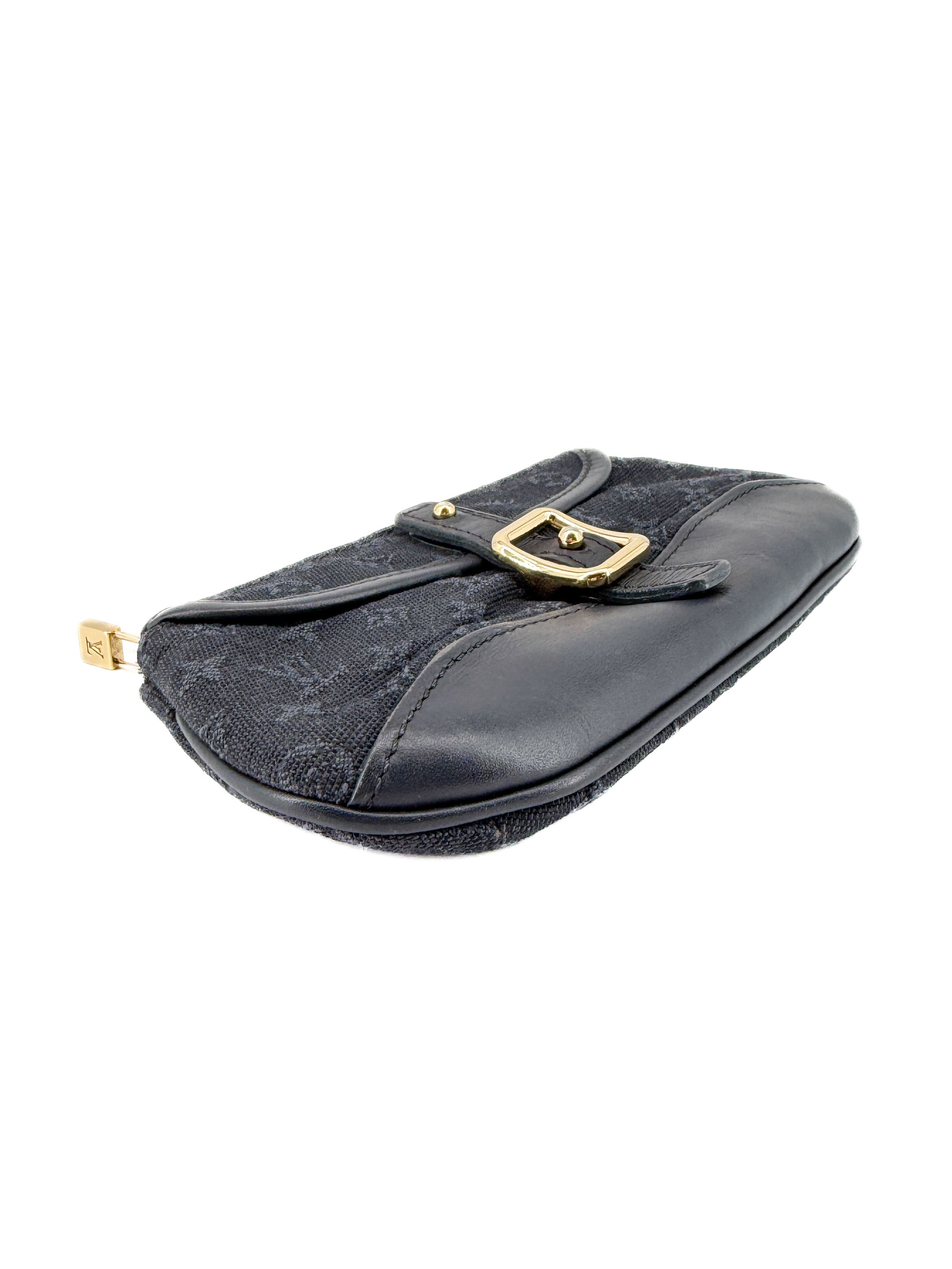 Louis Vuitton navy mini Anne Sophie pochette zip pouch FL0073