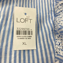 Ann Taylor LOFT blue white striped dress size XL NWT