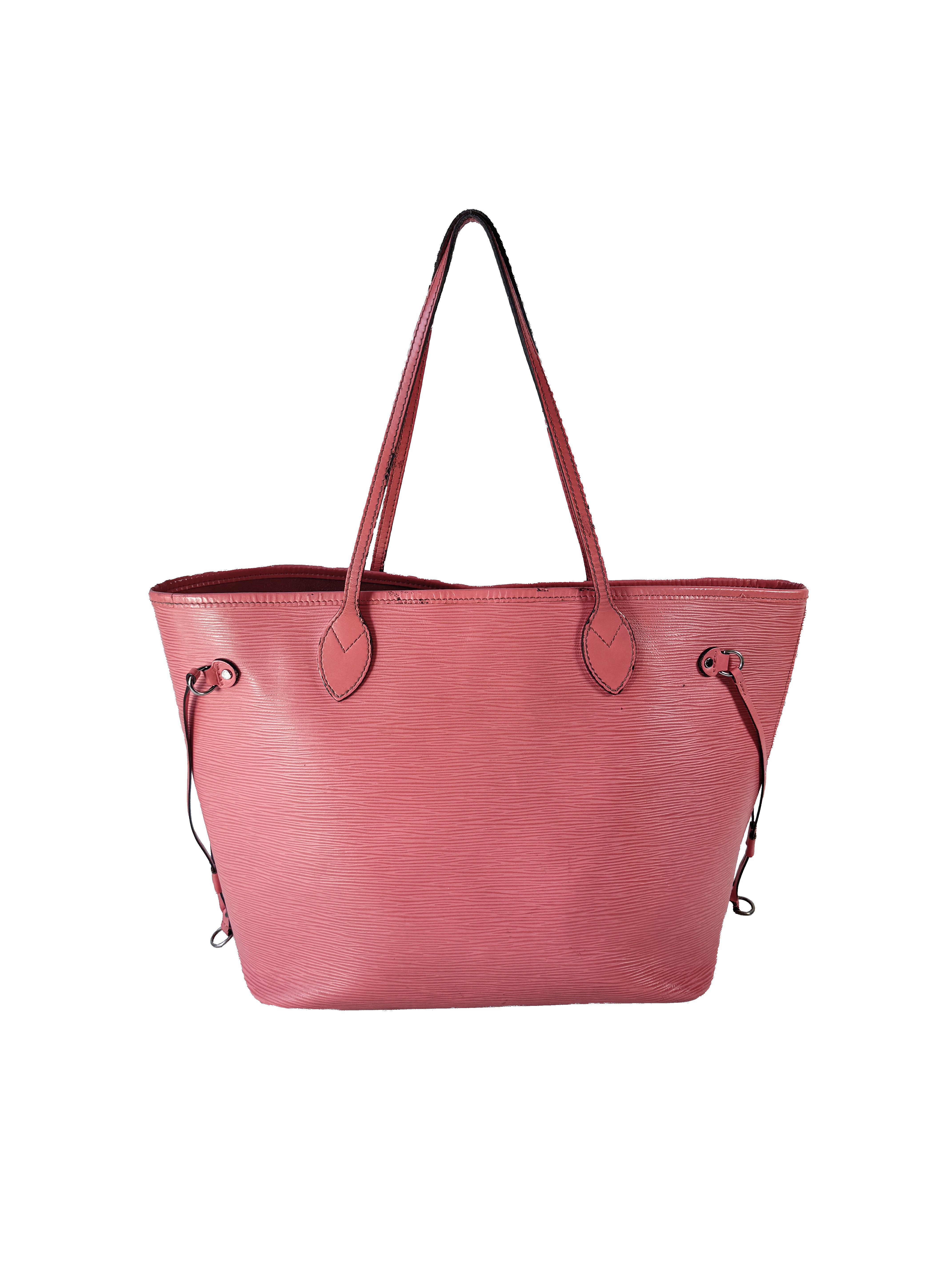 Louis Vuitton coral pink epi Neverfull MM SR0174 **as is**