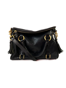 Dooney & Bourke black leather Florentine satchel
