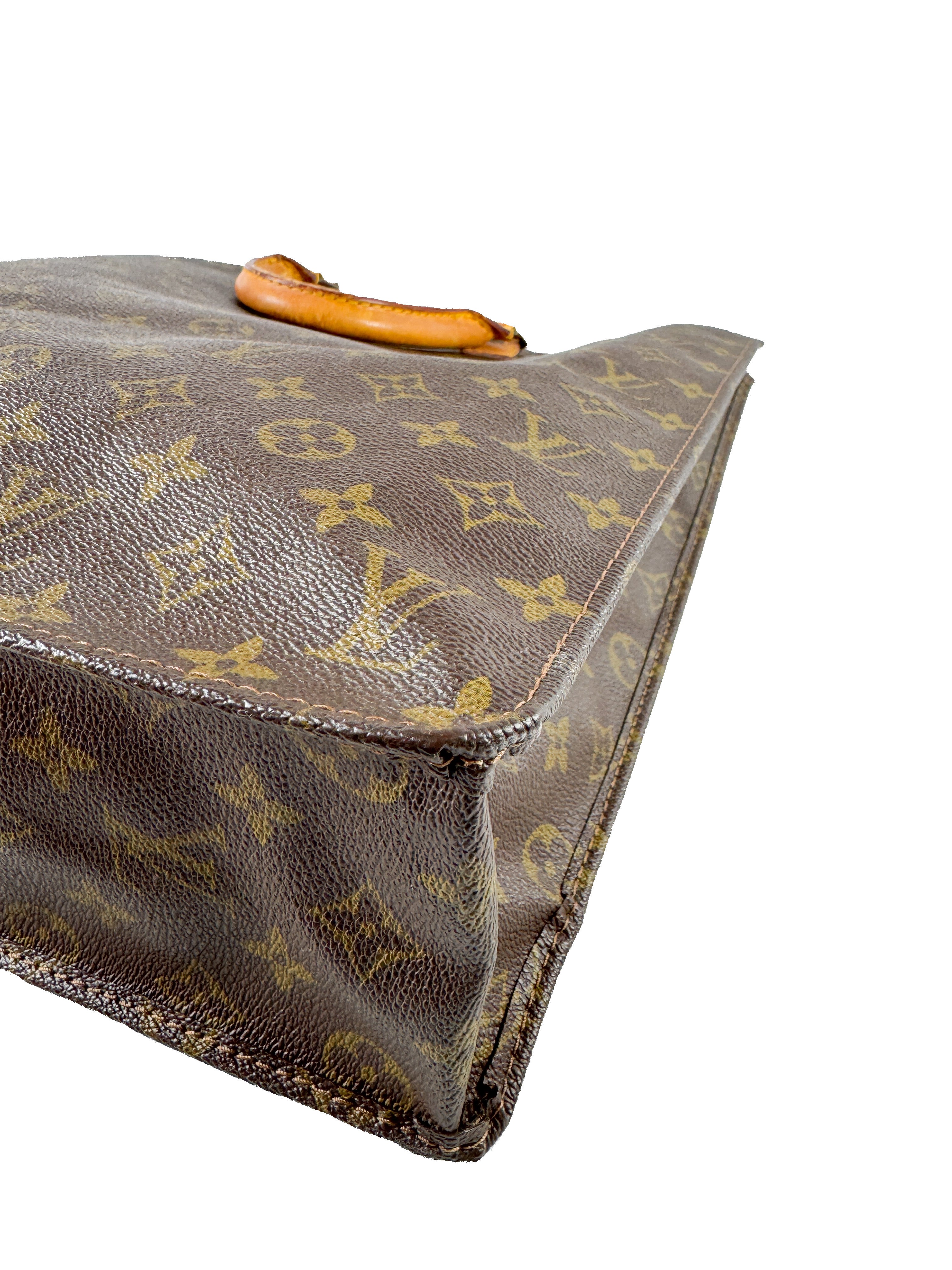 Louis Vuitton monogram vintage 1970s Sac Plat tote