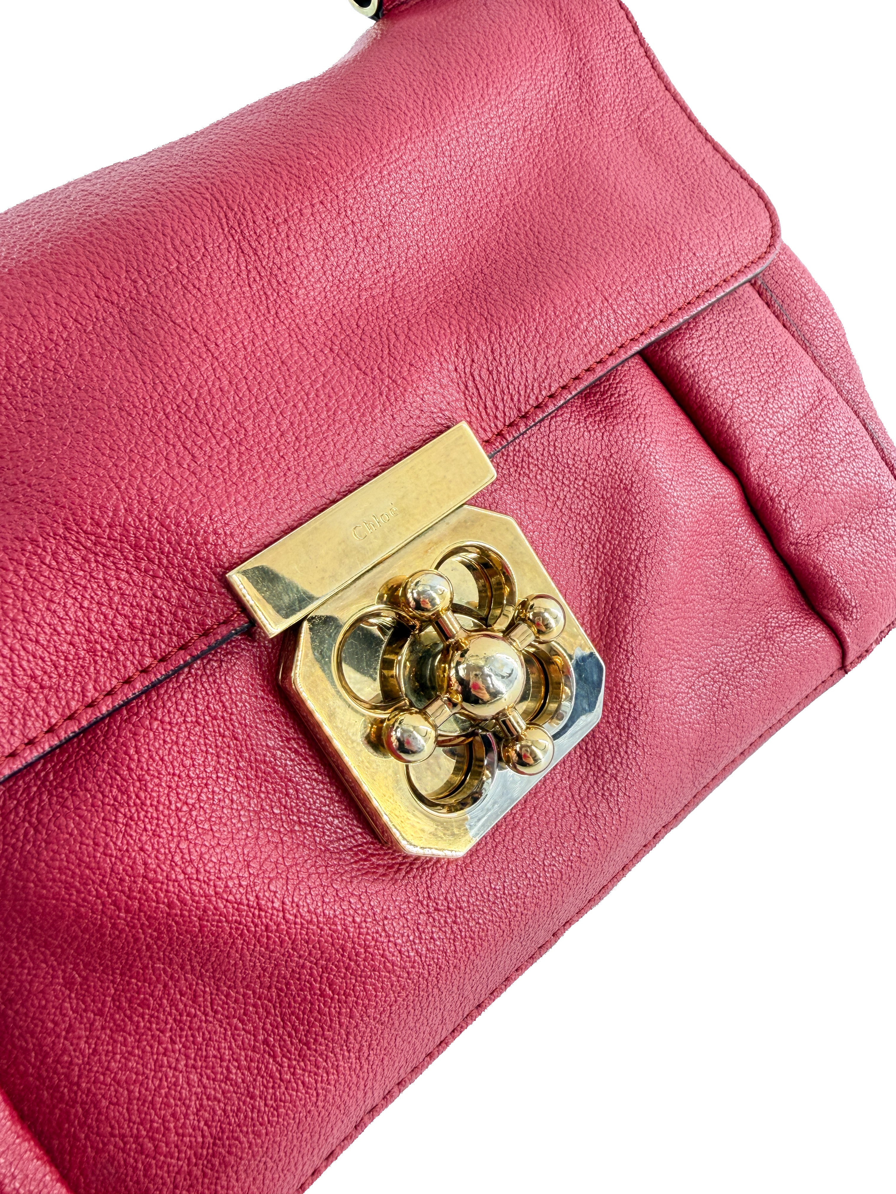 Chloé hot pink medium Elise shoulder bag 001057