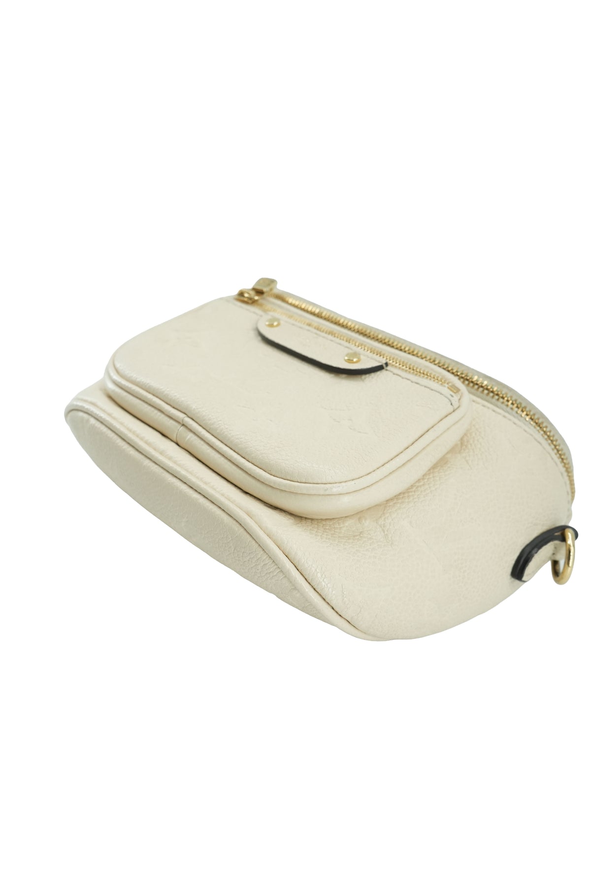 Louis Vuitton cream empreinte mini bumbag NFC