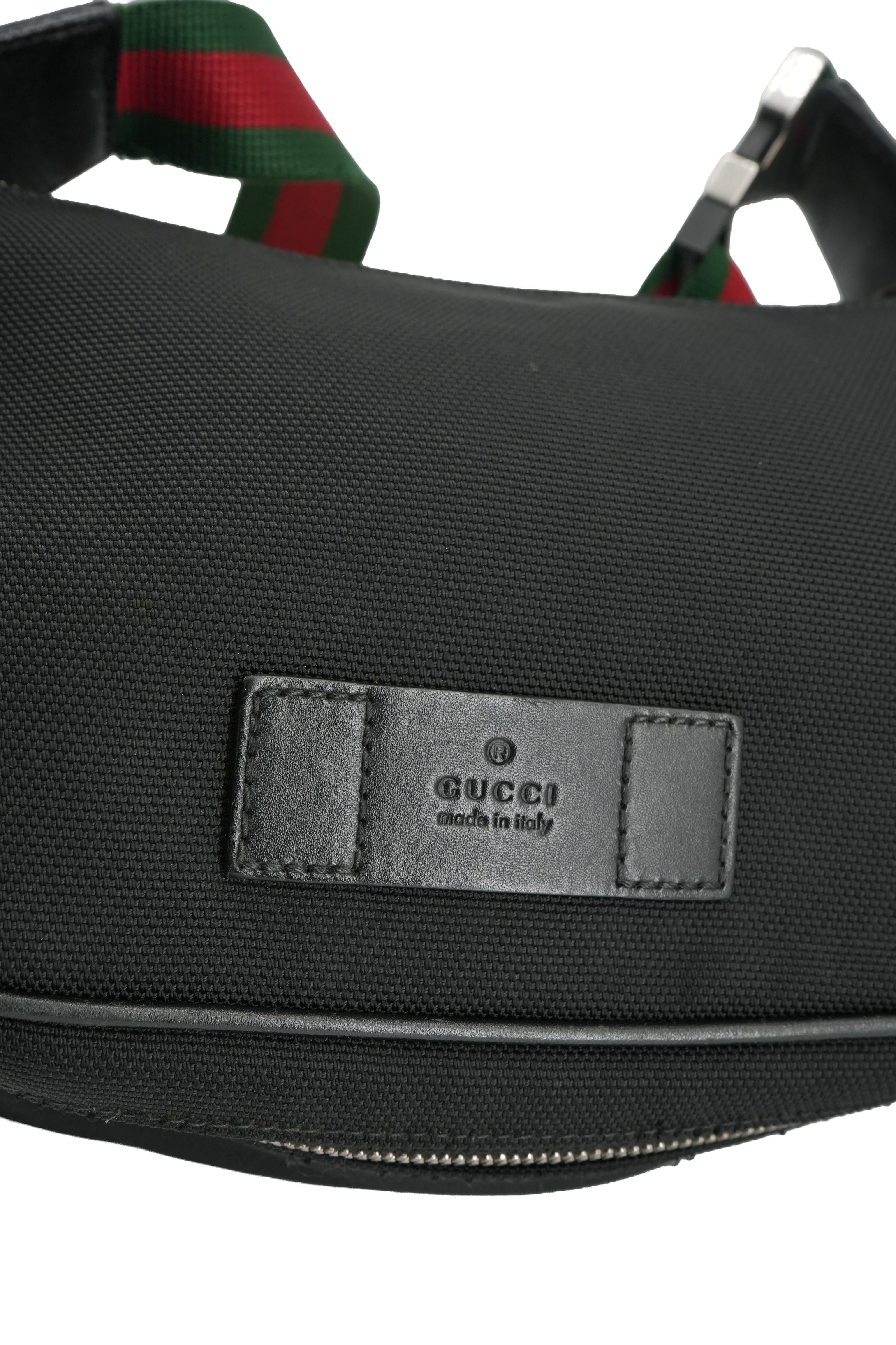 Gucci black techno canvas belt bag 630920 498879