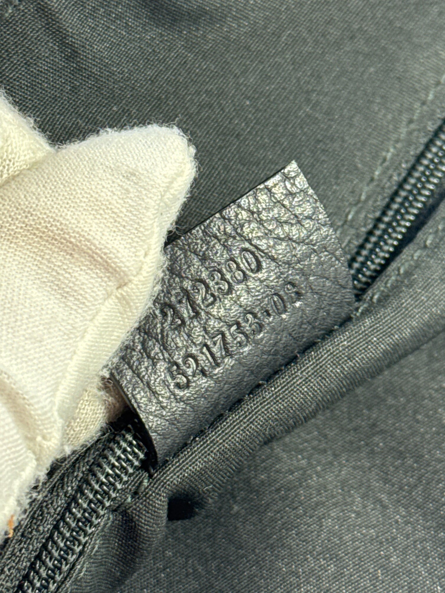 Gucci black denim/leather half moon crossbody 27238052175308