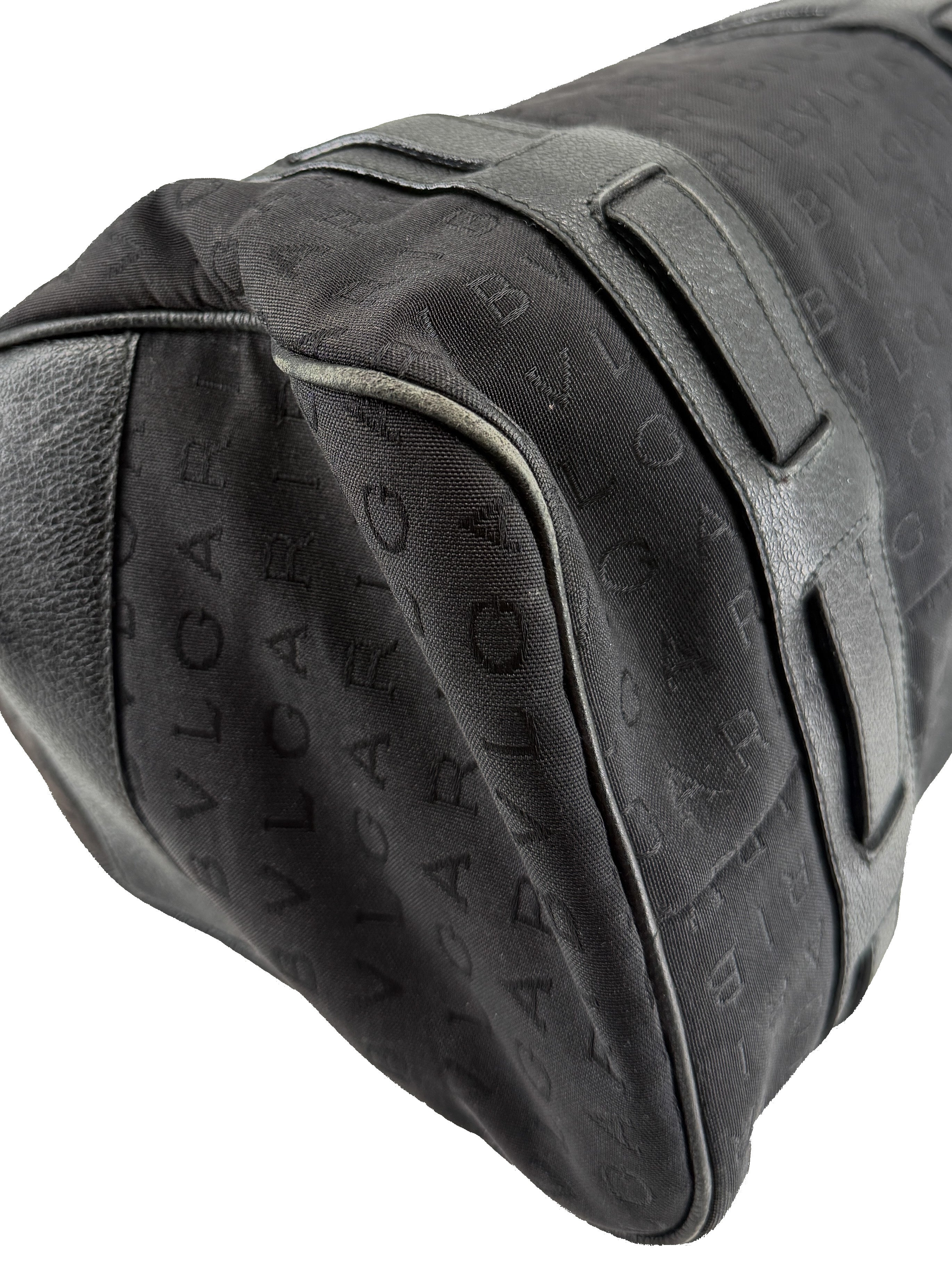 BVLGARI black logo mania satchel