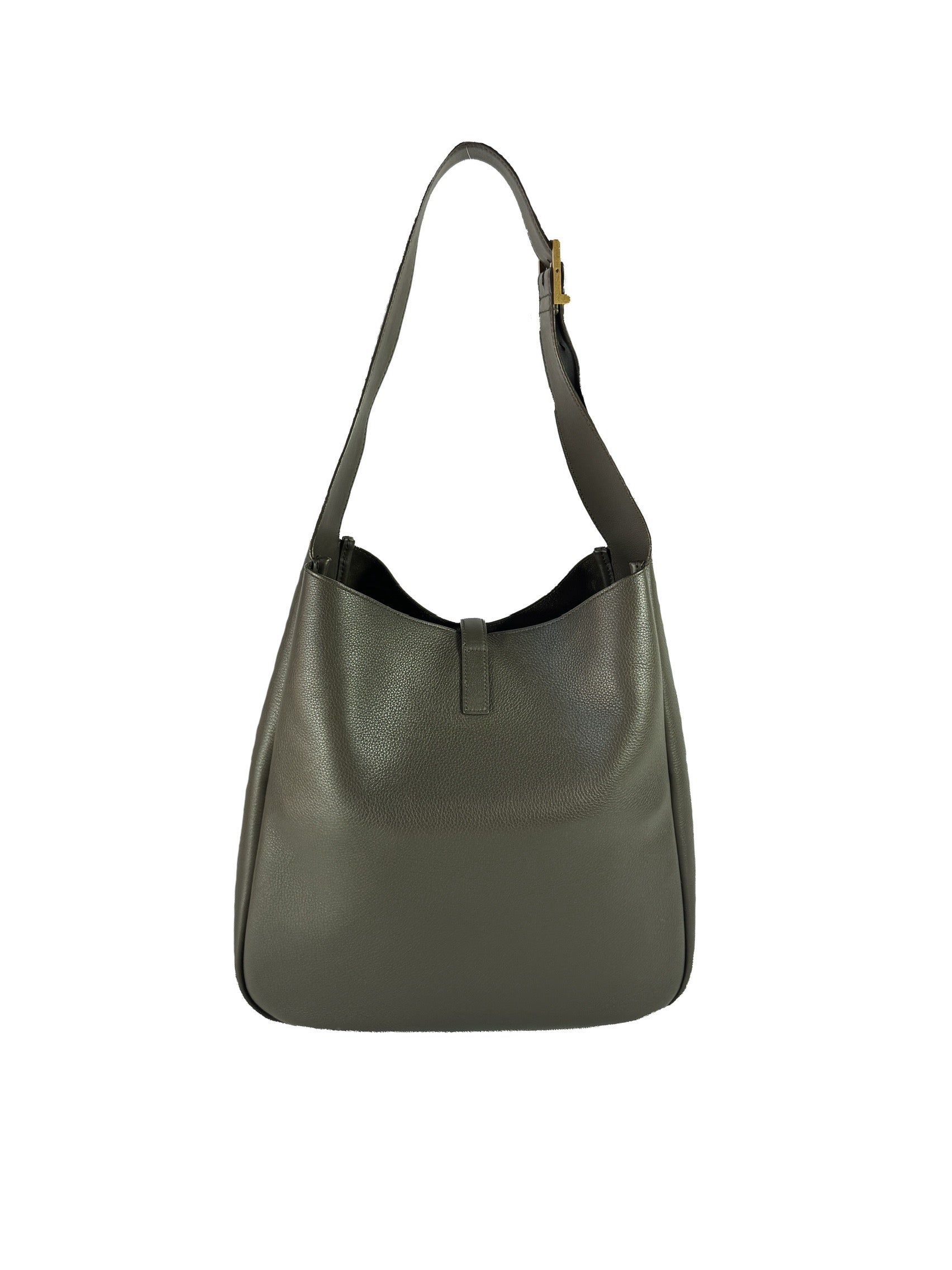 YSL Smooth Calfskin Large Le 5 A 7 Soft Hobo Light Musk GUE753837-1223