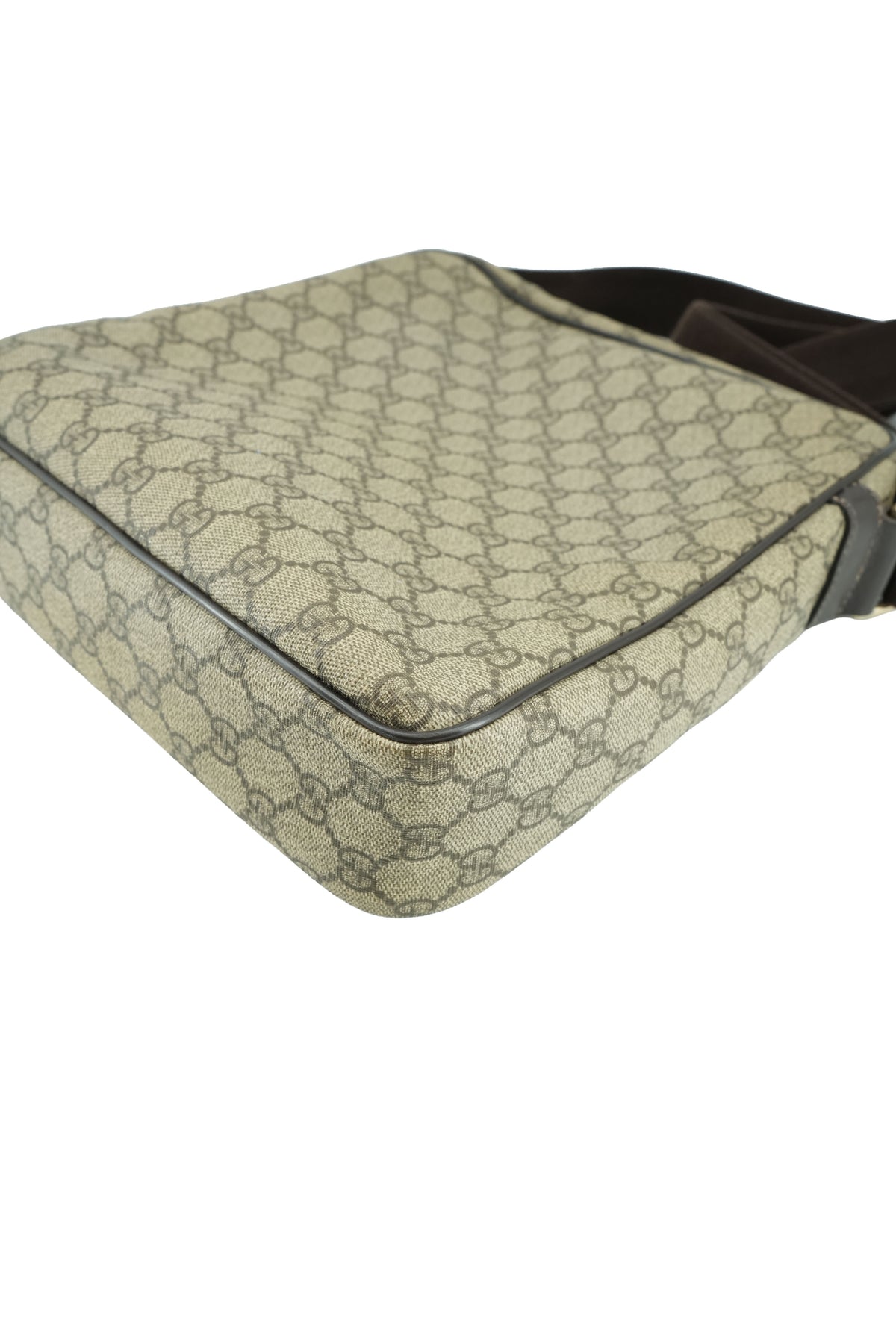 Gucci brown coated canvas crossbody 201448 520981
