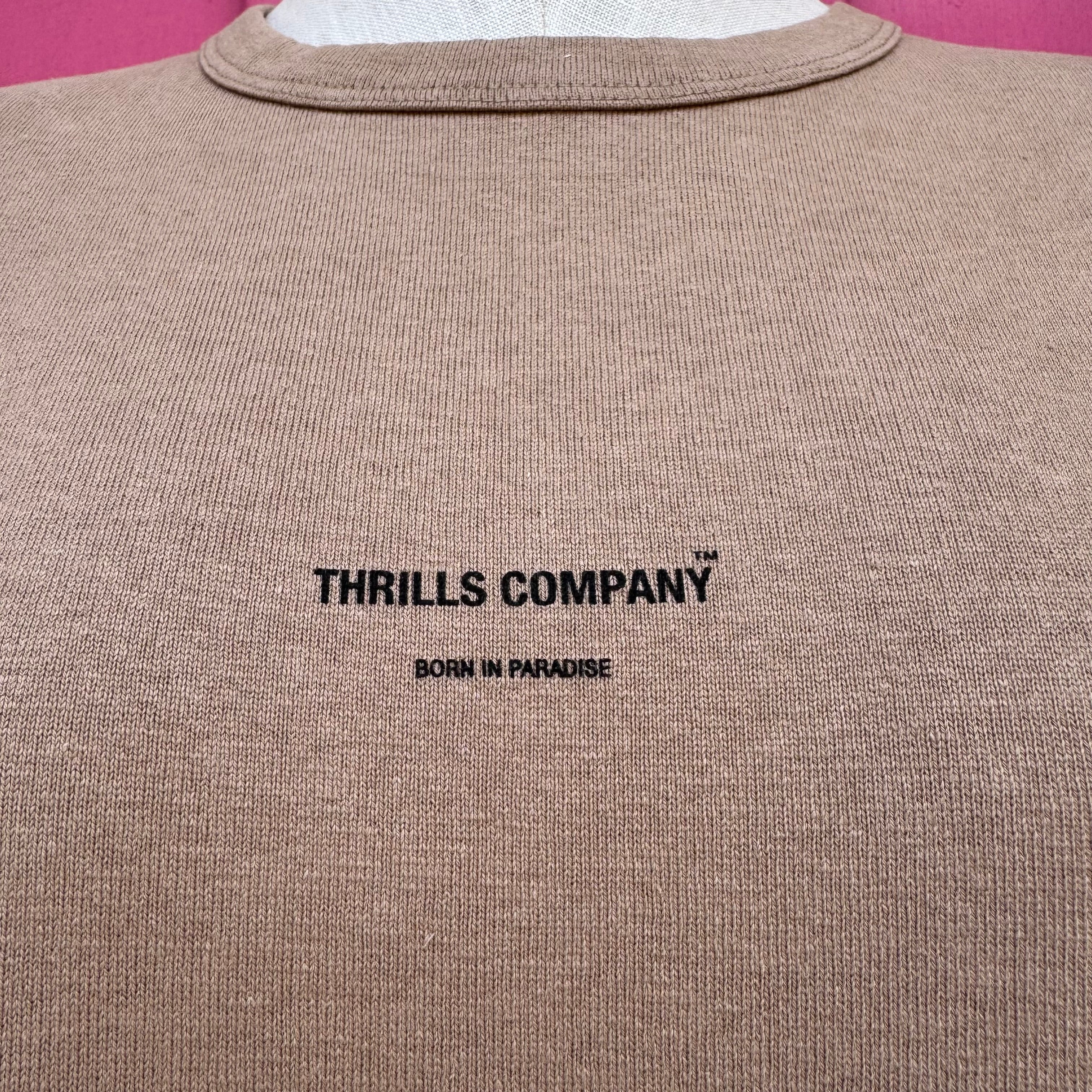 Thrills brown short sleeve box tee dress size XS NWT