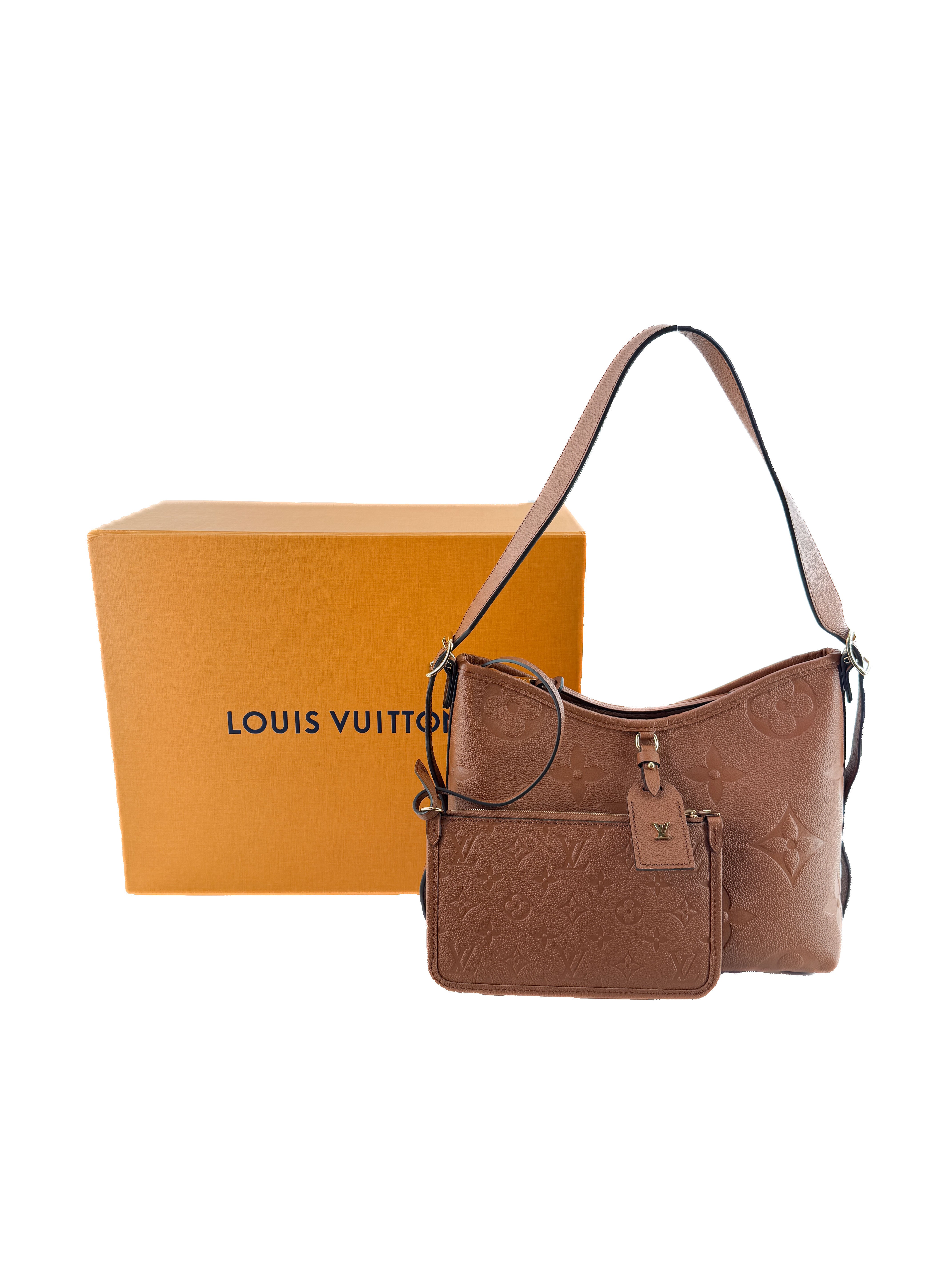 Louis Vuitton monogram empriente CarryAll PM cognac NFC