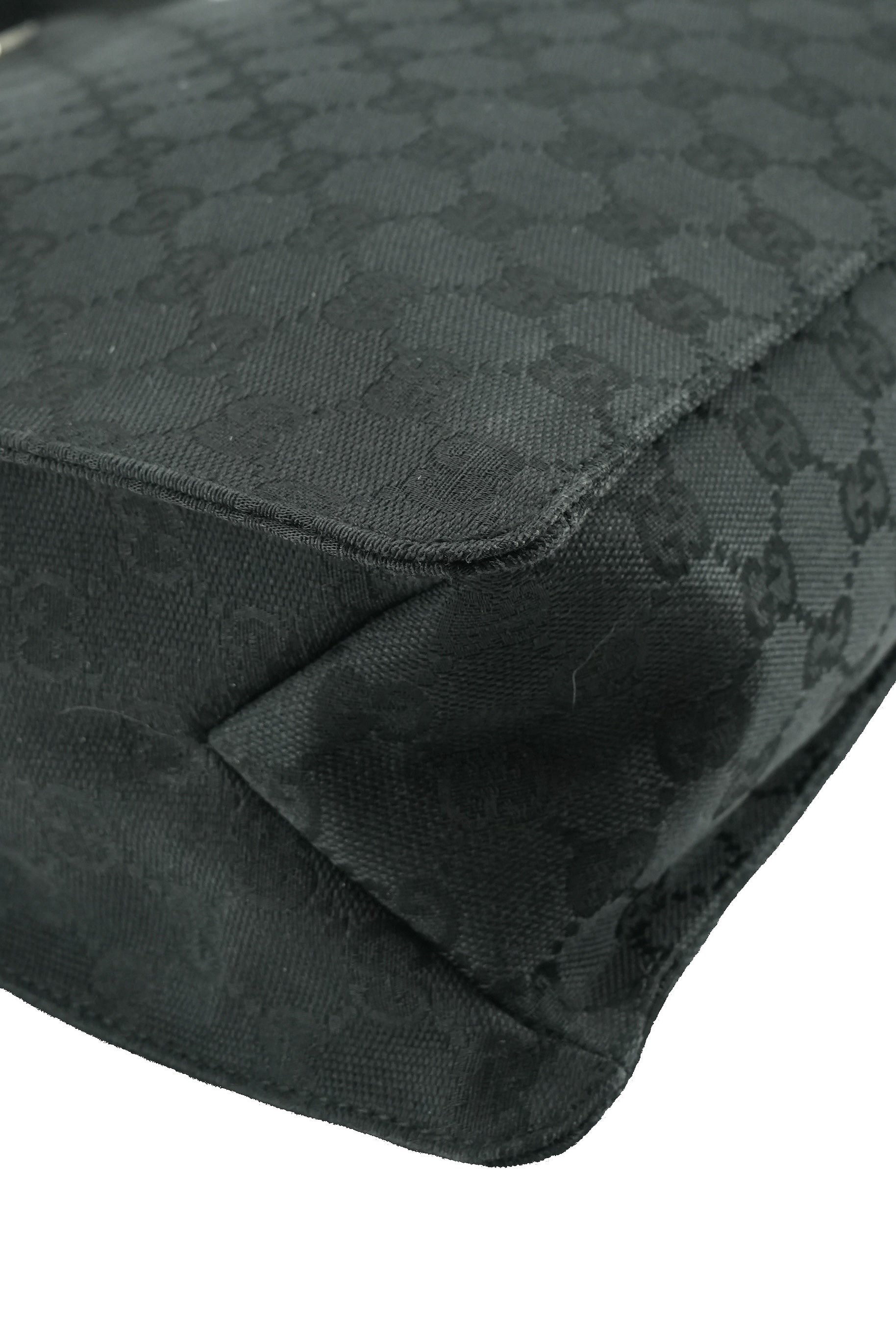 Gucci black signature cloth Eclipse bag 120842 208993