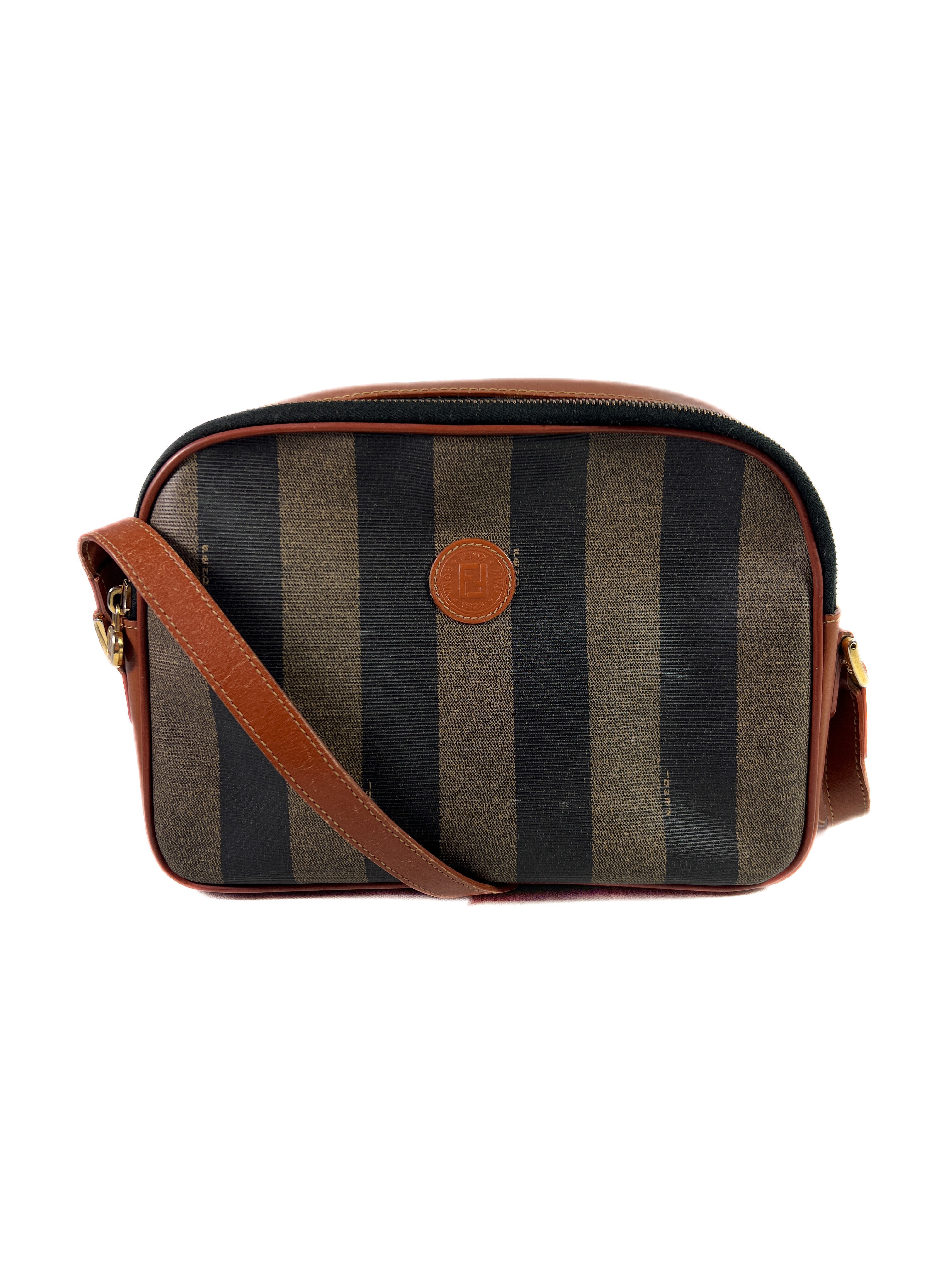 Fendi vintage Pequin striped crossbody
