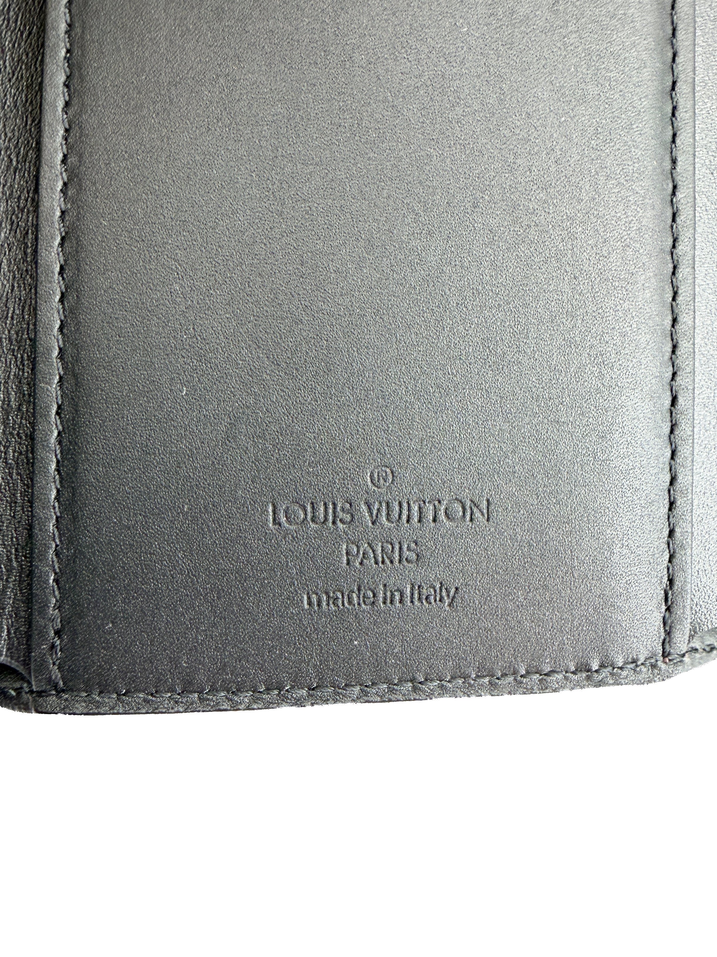 Louis Vuitton Cherrywood vernis compact wallet NZ4119