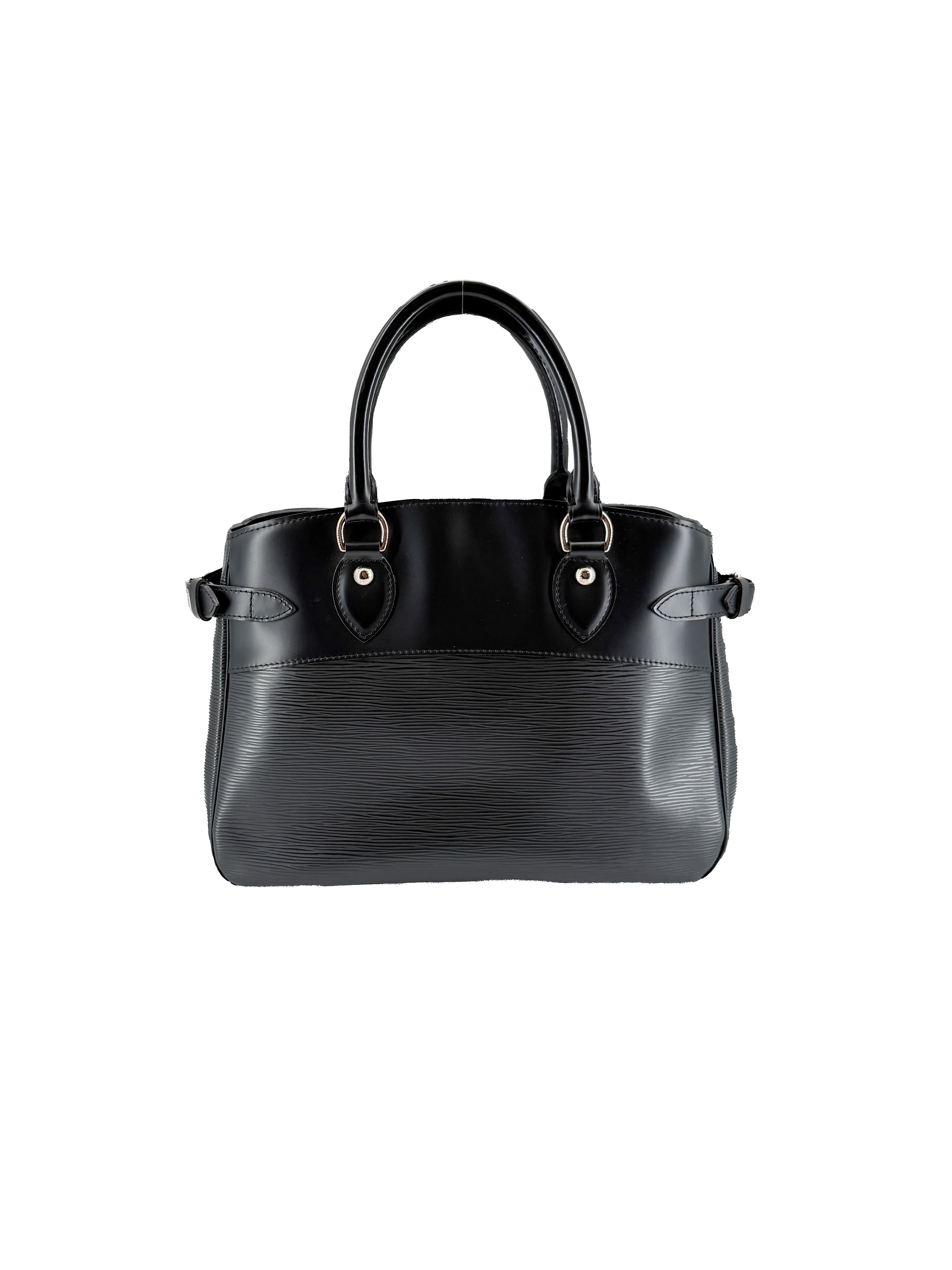 Louis Vuitton black epi leather Passy PM