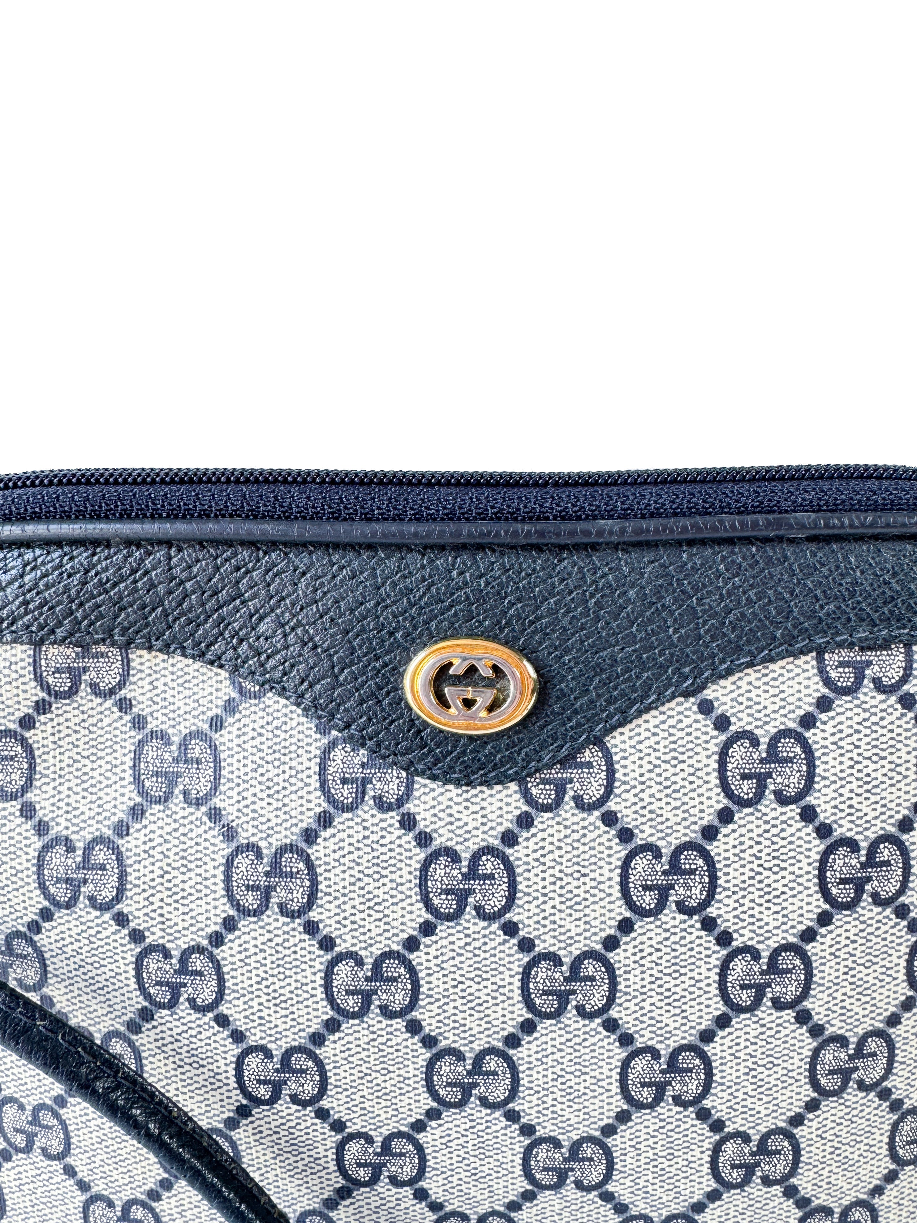 Gucci navy GG vintage crossbody 97.02.068