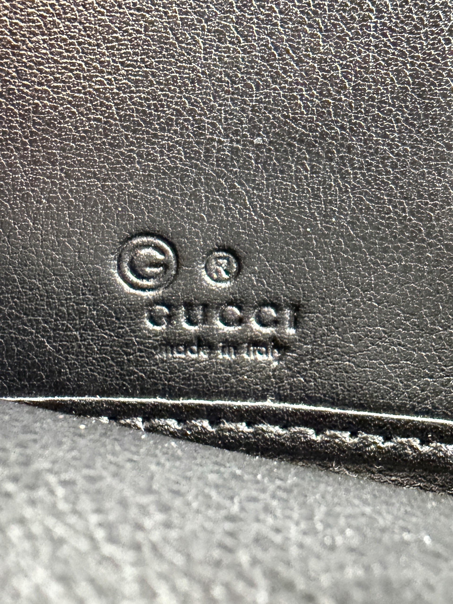 Gucci black GG Microguccissima zip wallet 544473-2149