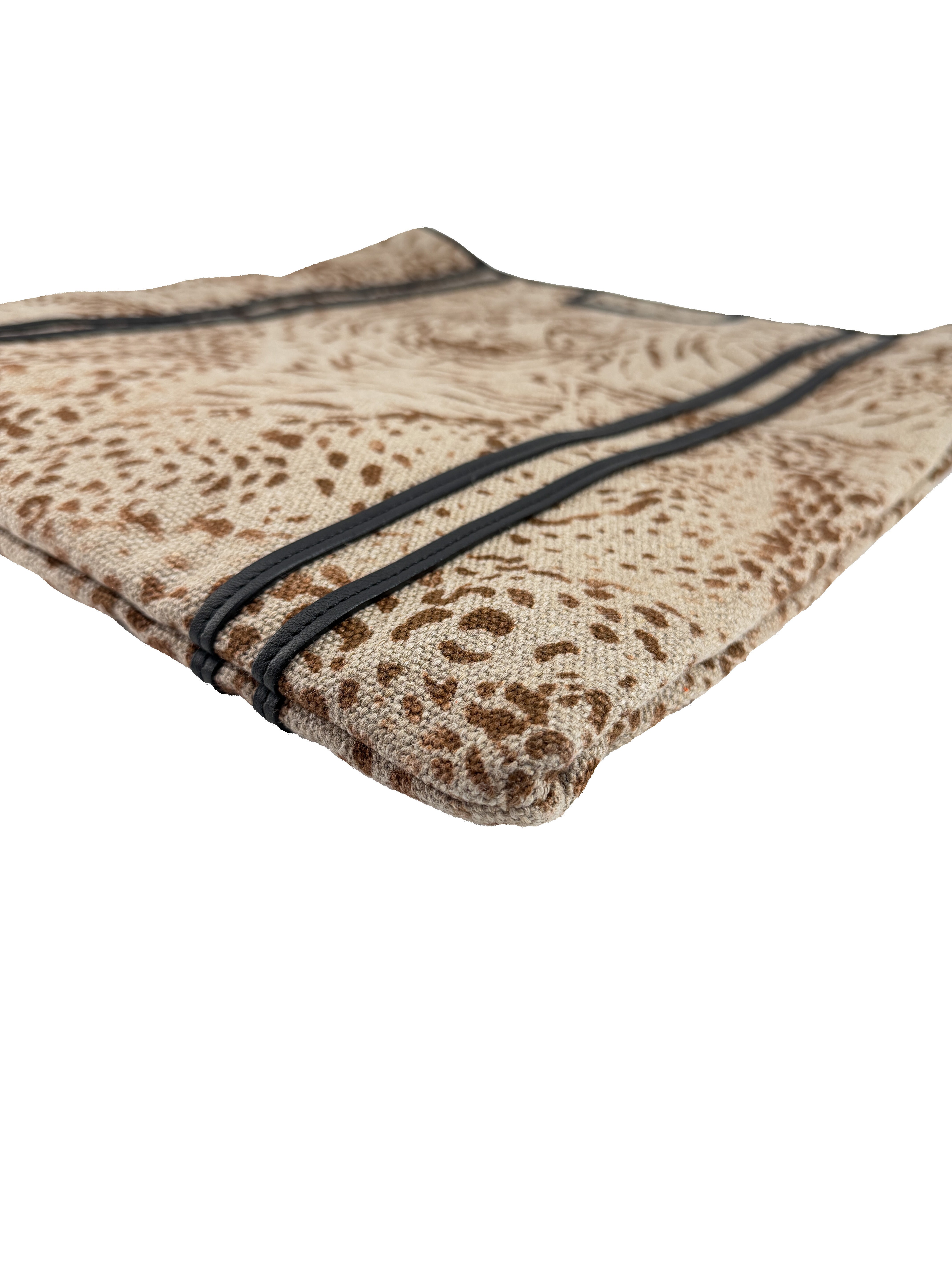 Chloe Vick Medium Tiger & Leopard Print Canvas Tote Bag 01-11-50