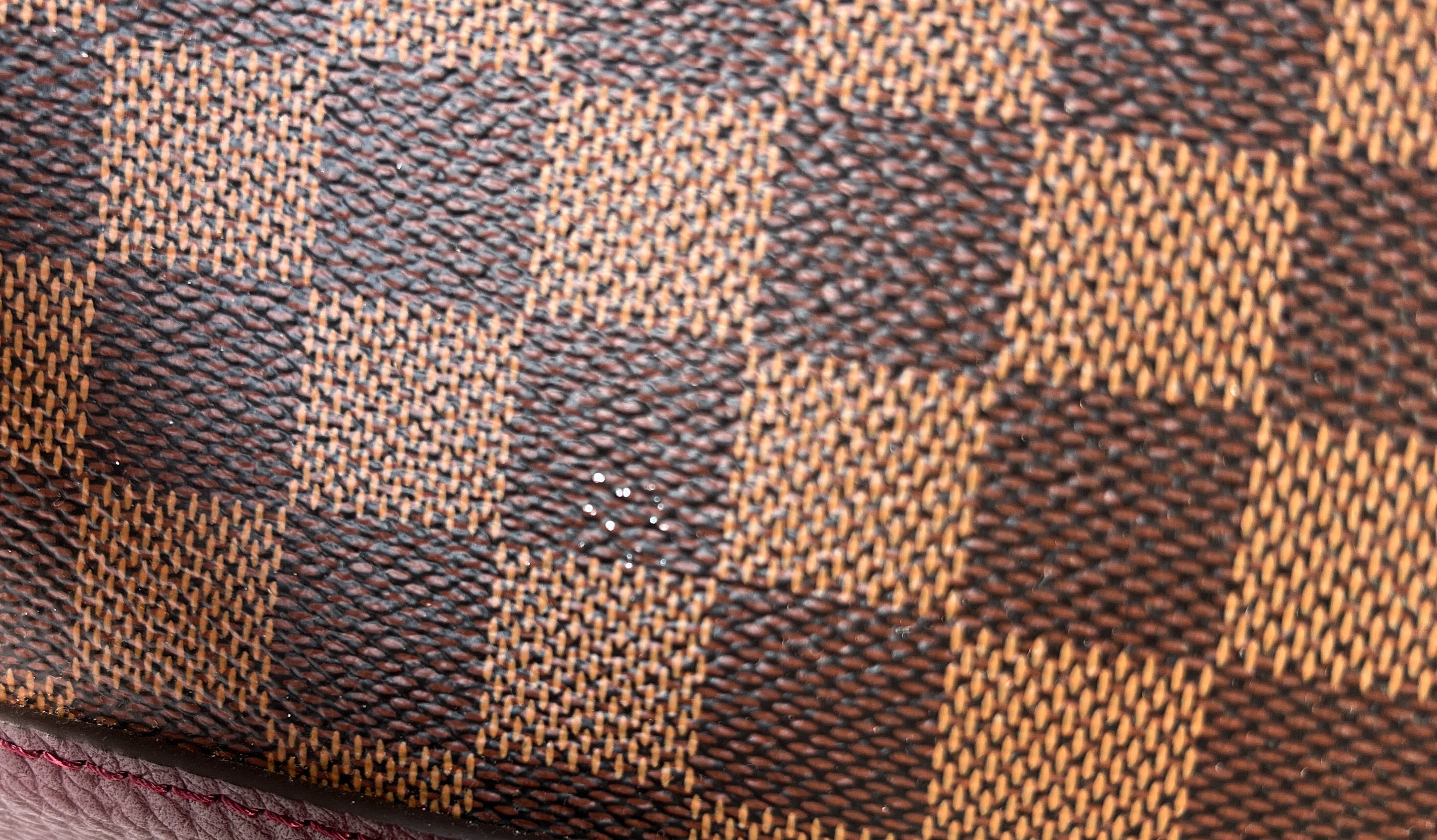 Louis Vuitton purple & pink Damier Hyde Park bag