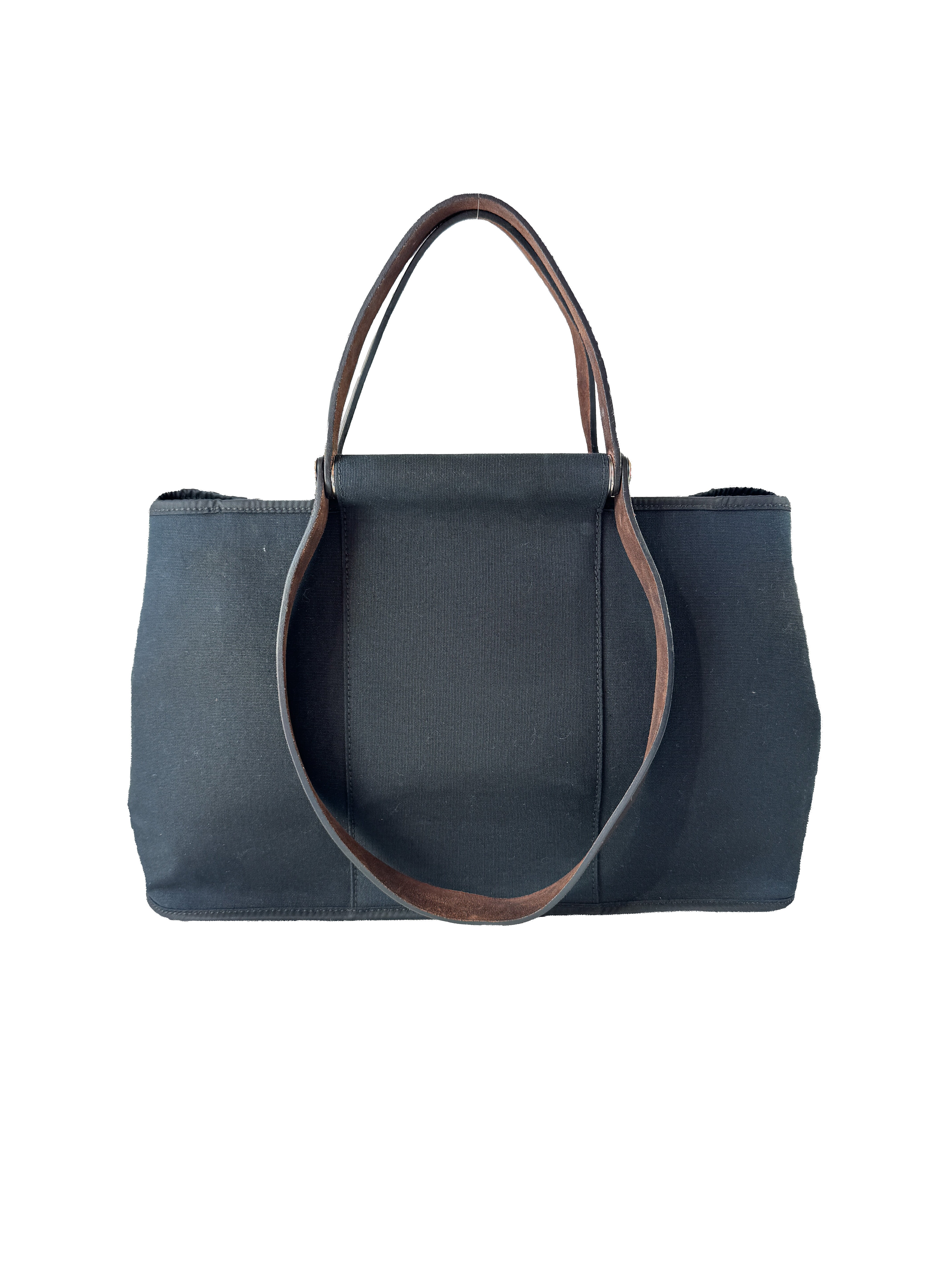 Hermès black Elan Cabag canvas tote 39 (2008)
