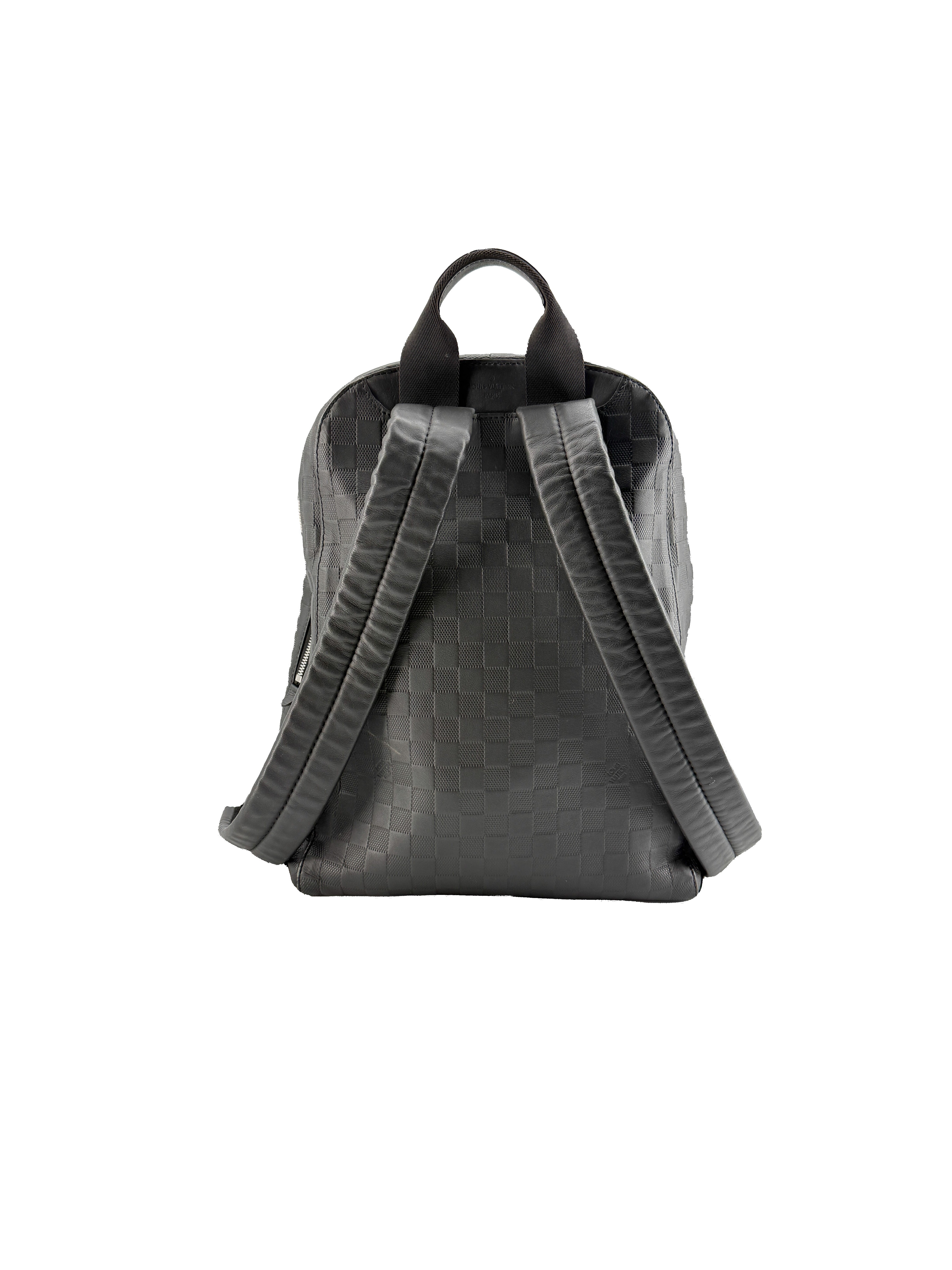 Louis Vuitton black damier infini Campus backpack CA0210