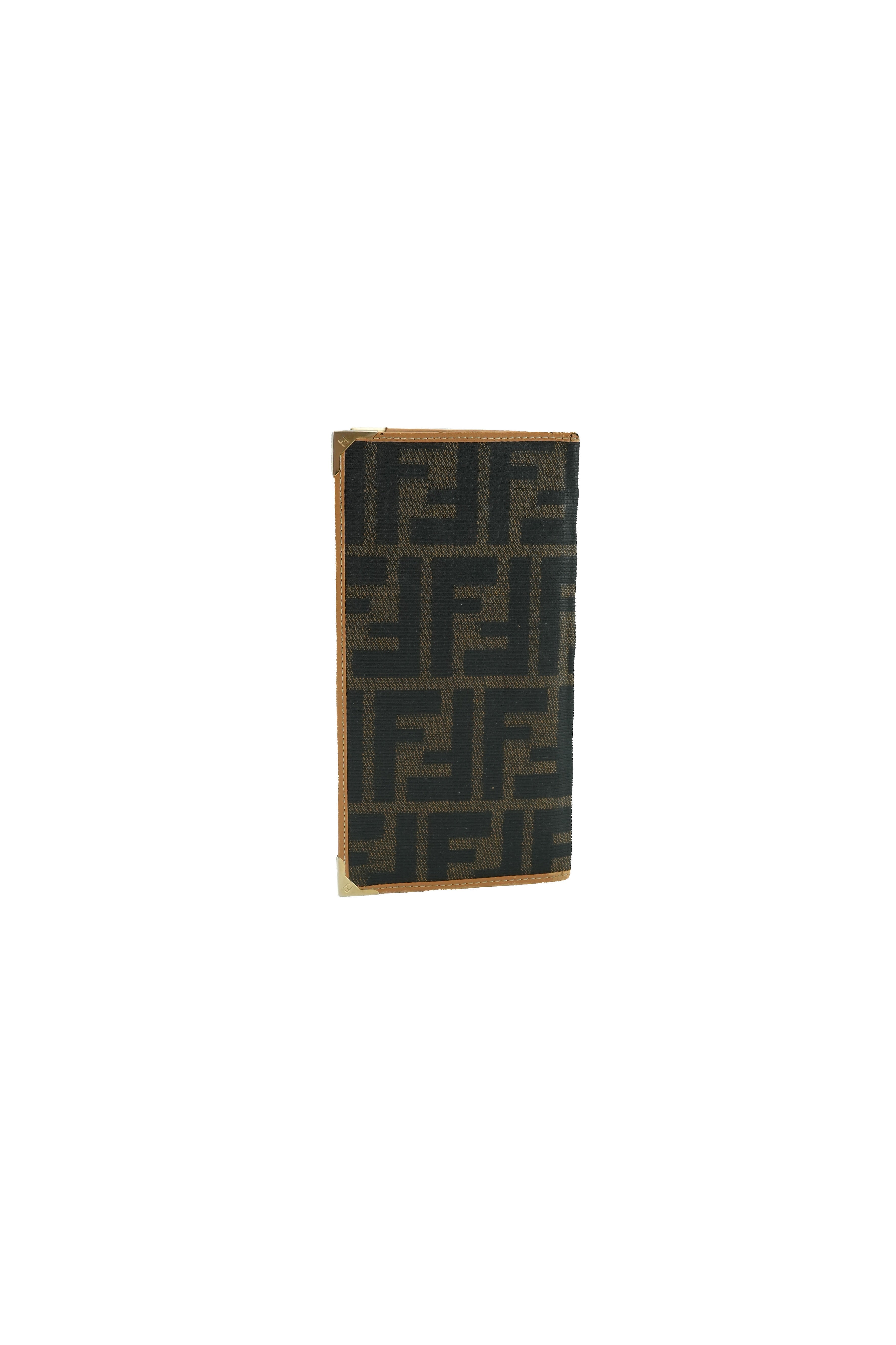 Fendi vintage Zucca coated canvas bill wallet
