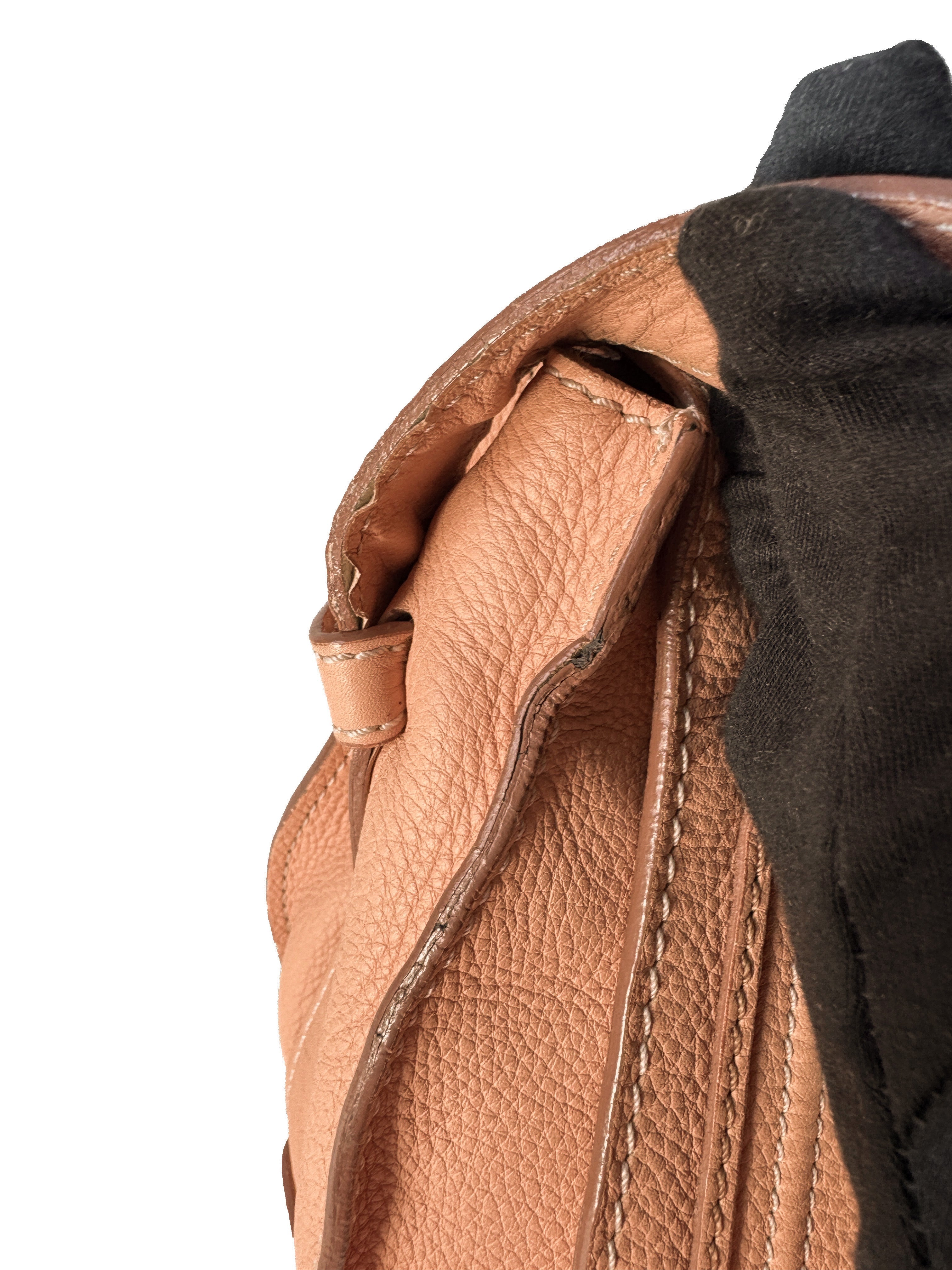 Chloé peach medium Marcie crossbody 01-13-62-65